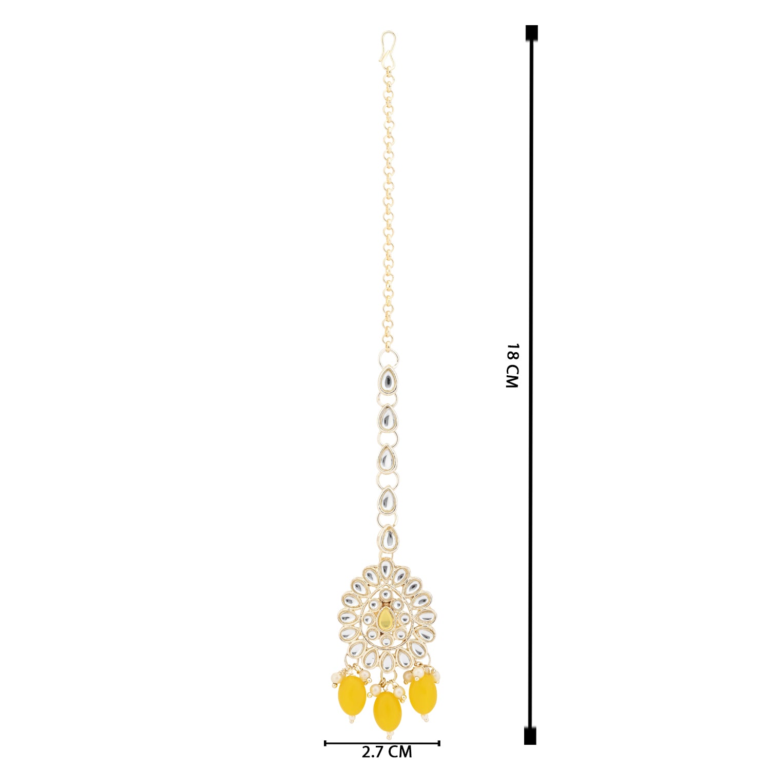 Aranya Yellow Maangtikka