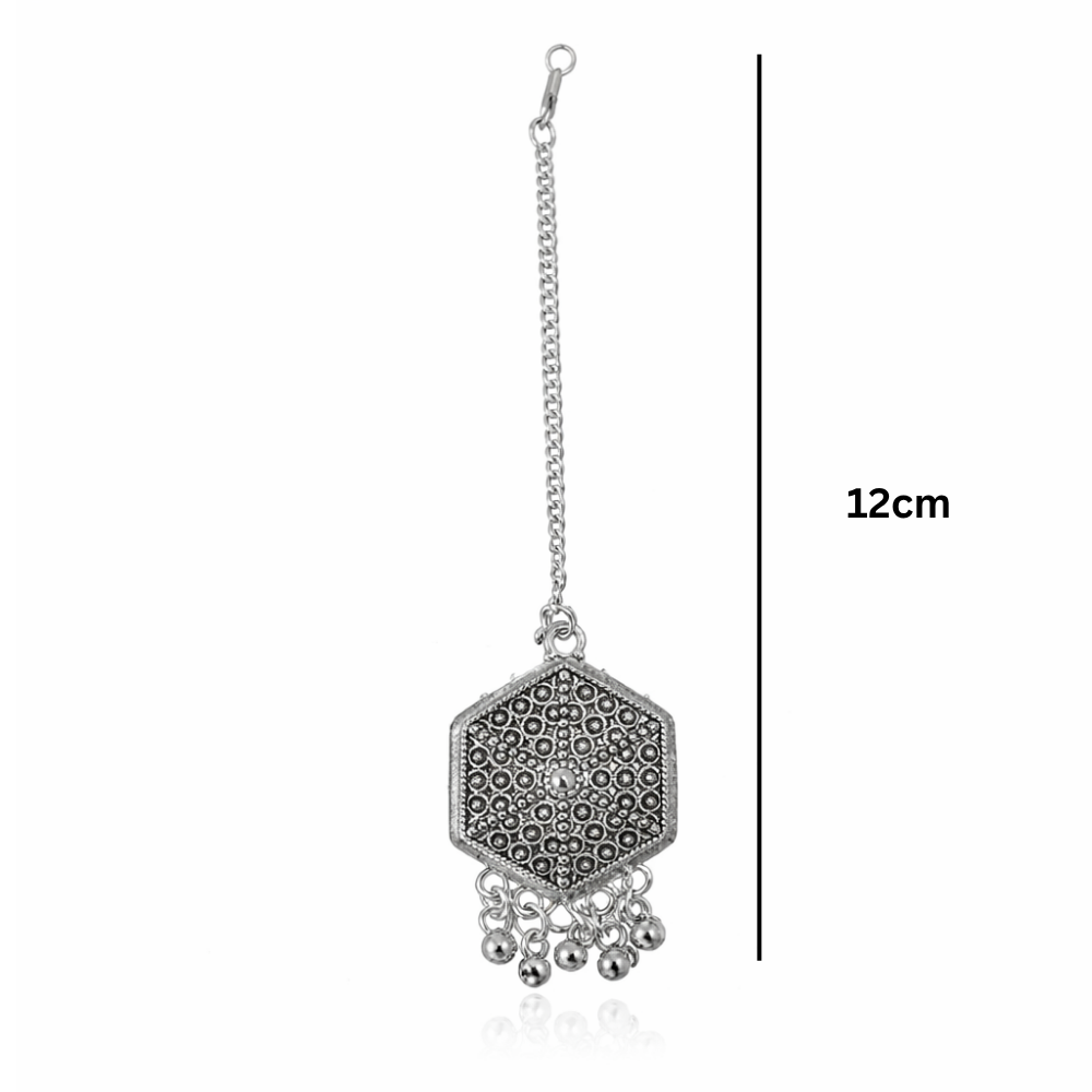 Aamna- Antique Hexagonal Maang Tikka