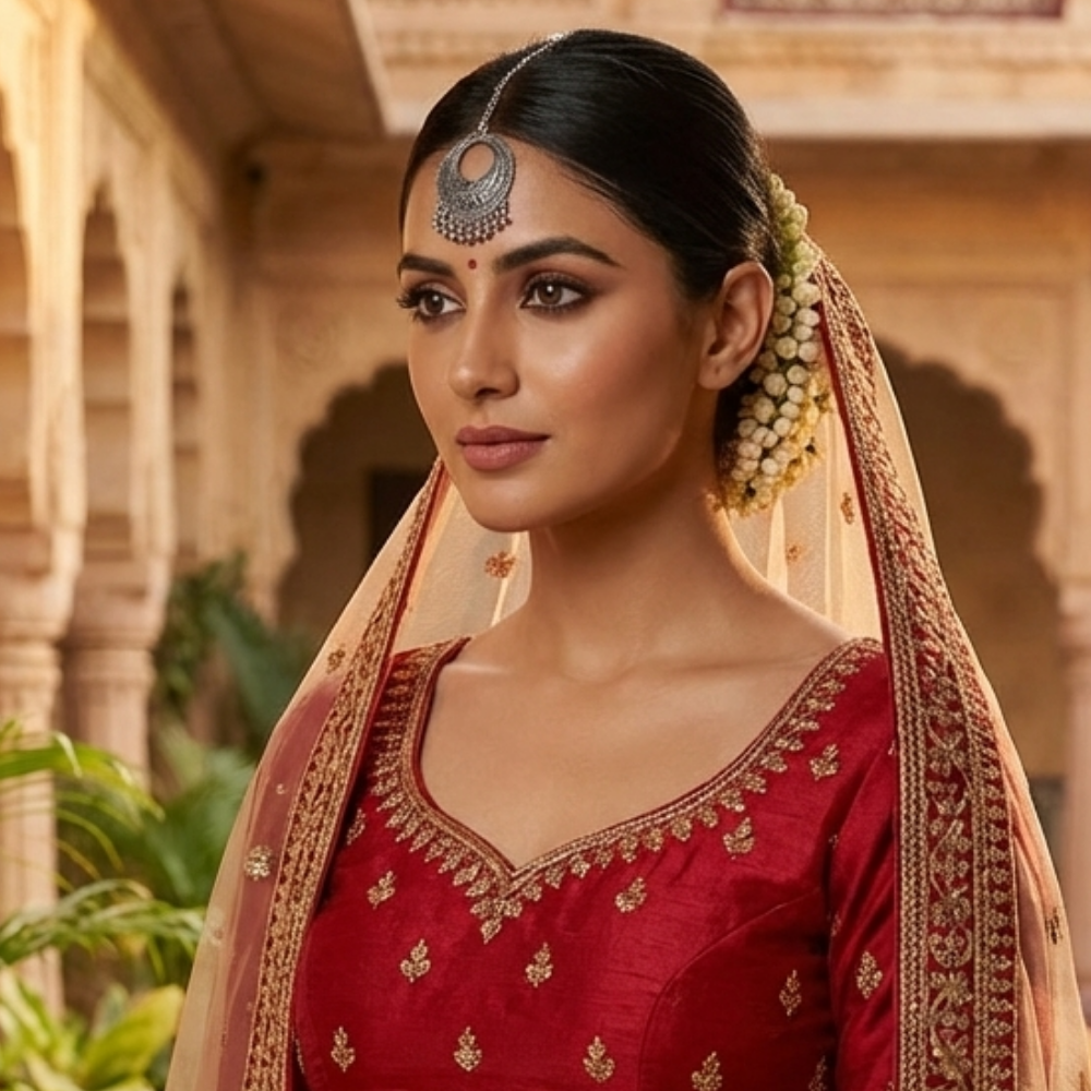 Bundi- Antique Circular Maang Tikka