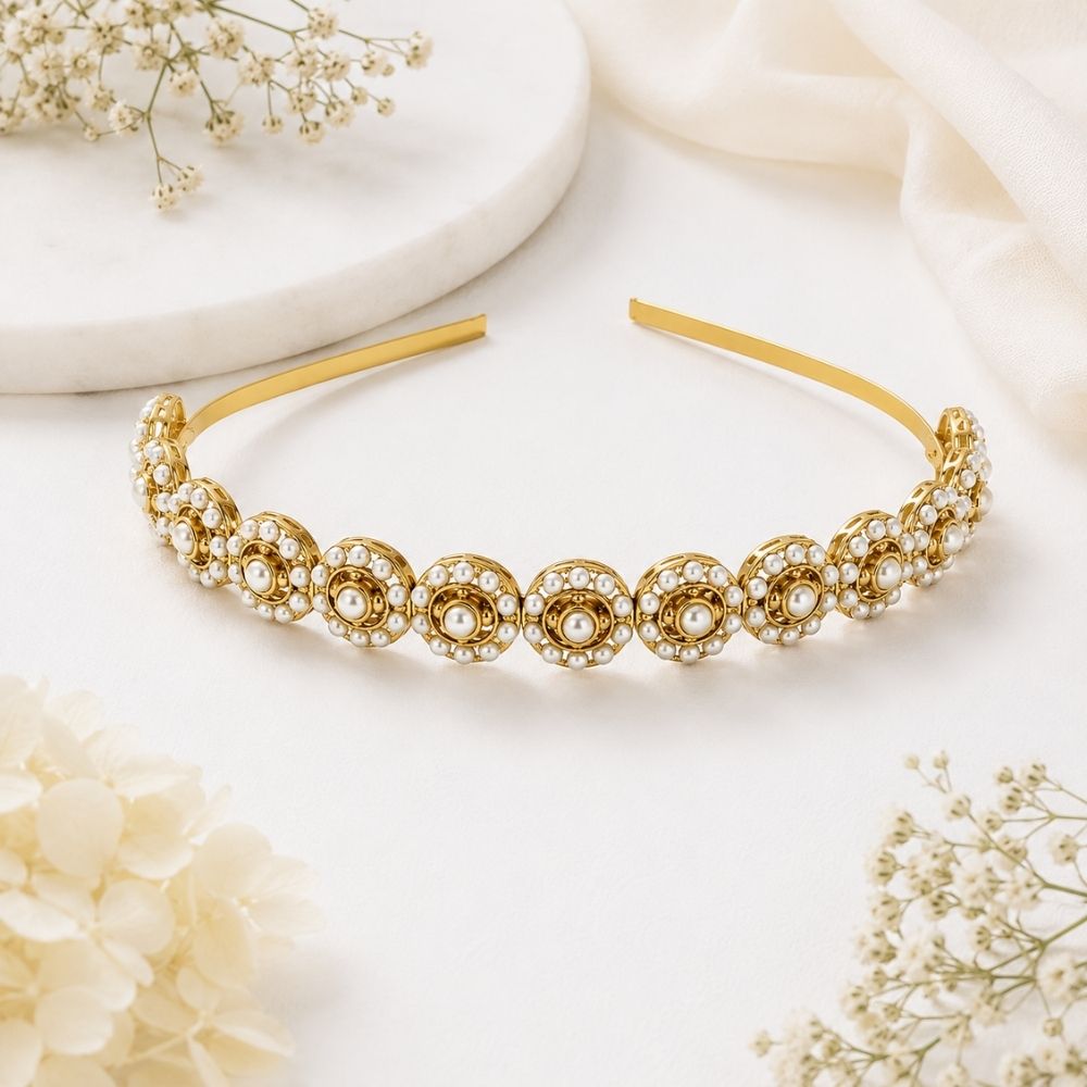 Charini- Pearl Studded Hair Band