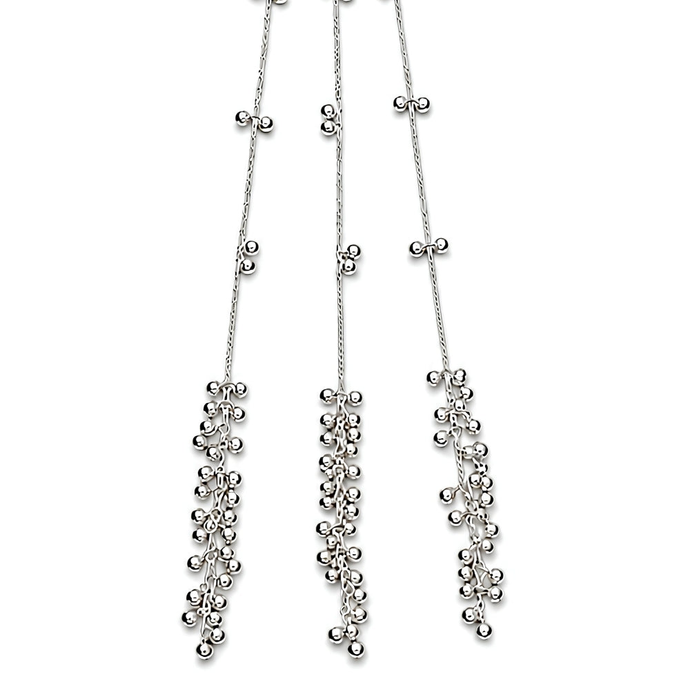 Samriddhi- Silver Oxidised Ghungroo Chain Paranda