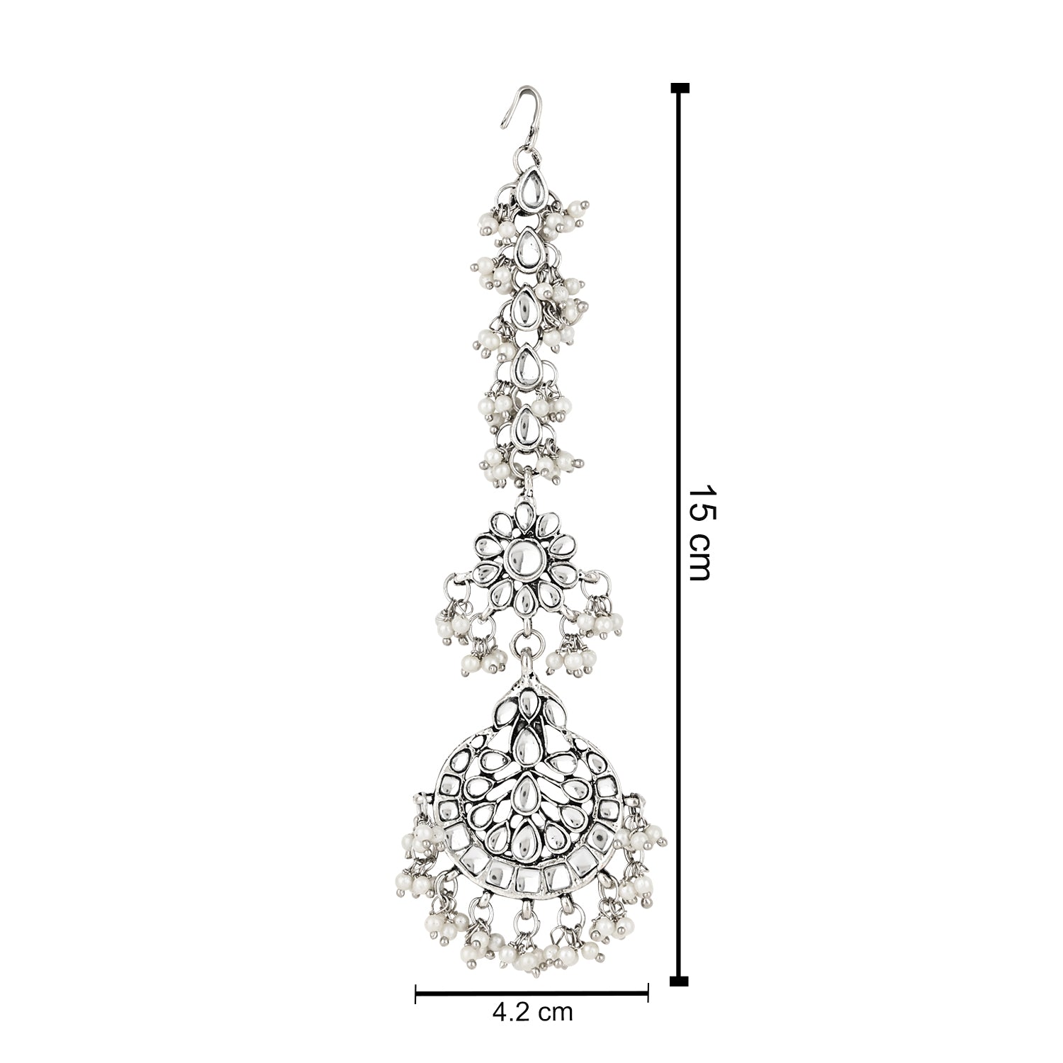 NITYA Oxidised Maang Tikka