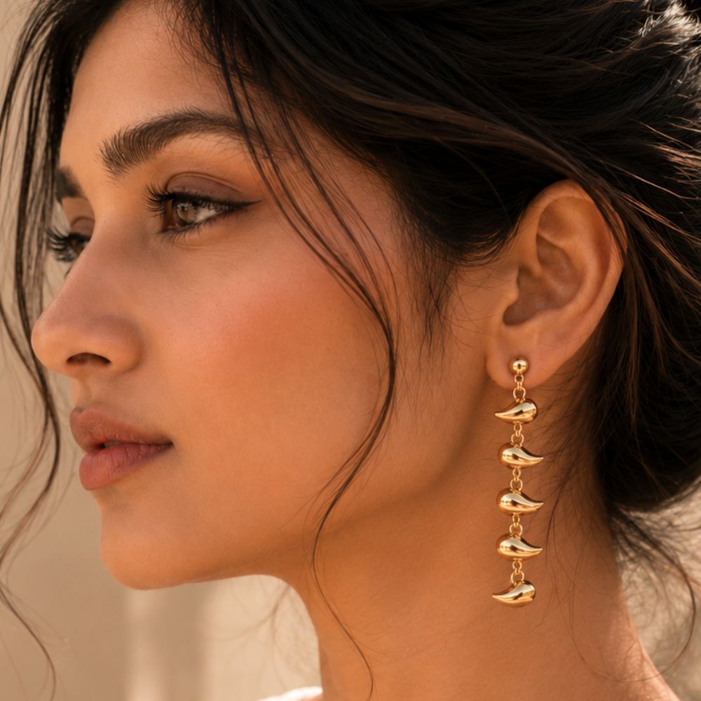 Lyra- Abstract Drop Dangler Earrings