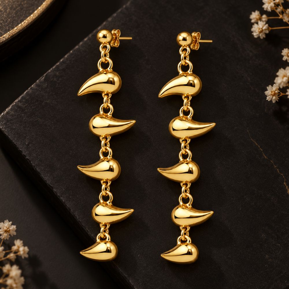 Lyra- Abstract Drop Dangler Earrings