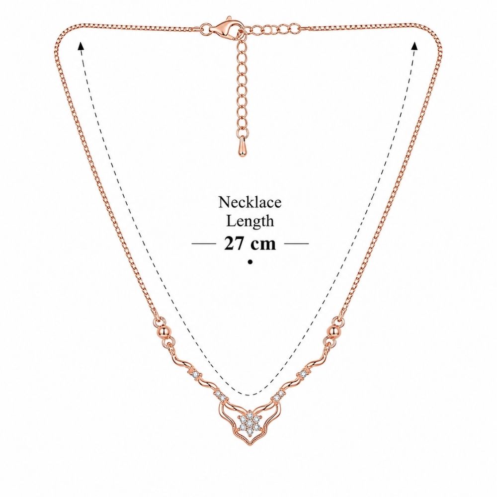 Nura- Crystal Studded Minimal Statement Necklace