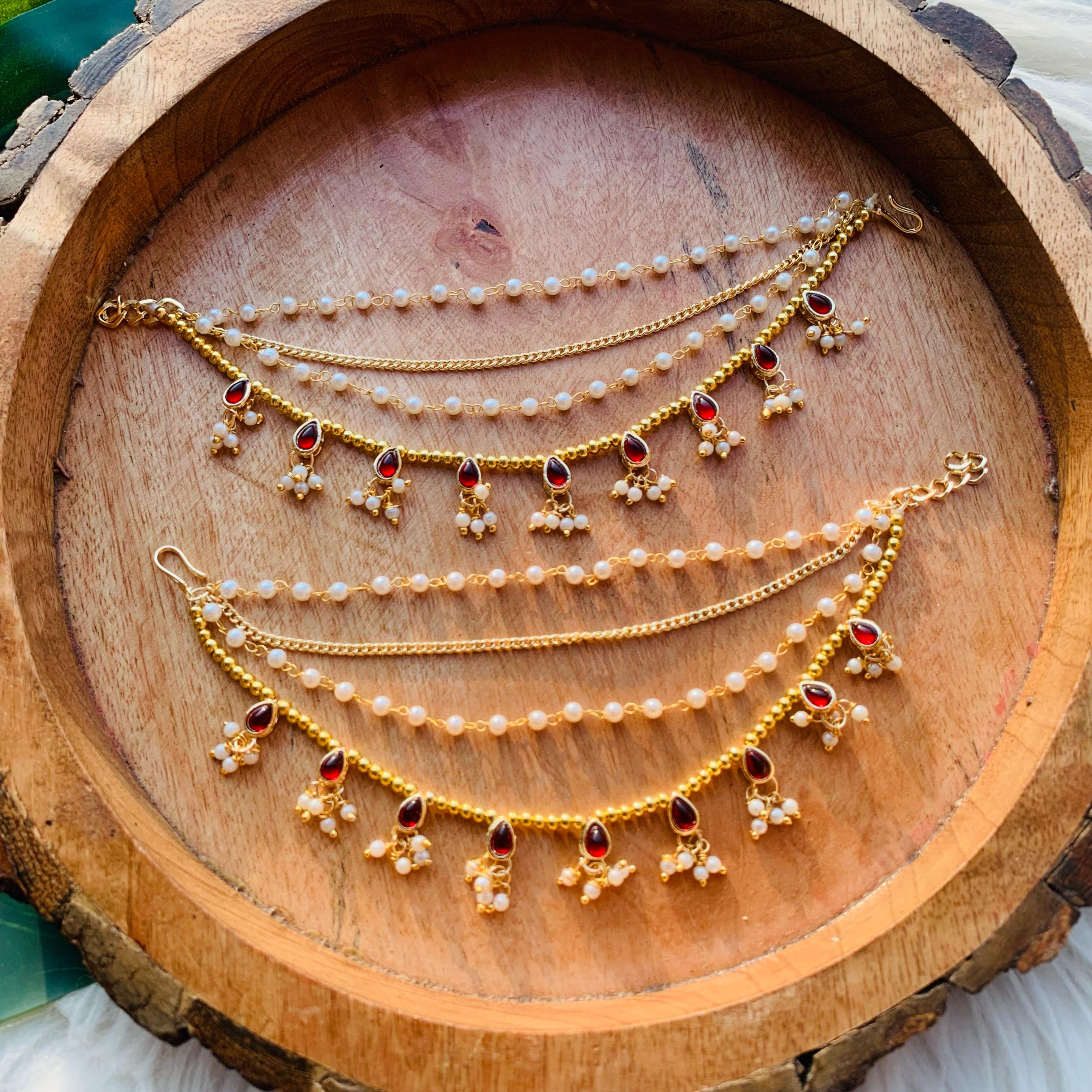 Taisha Maroon EarChains