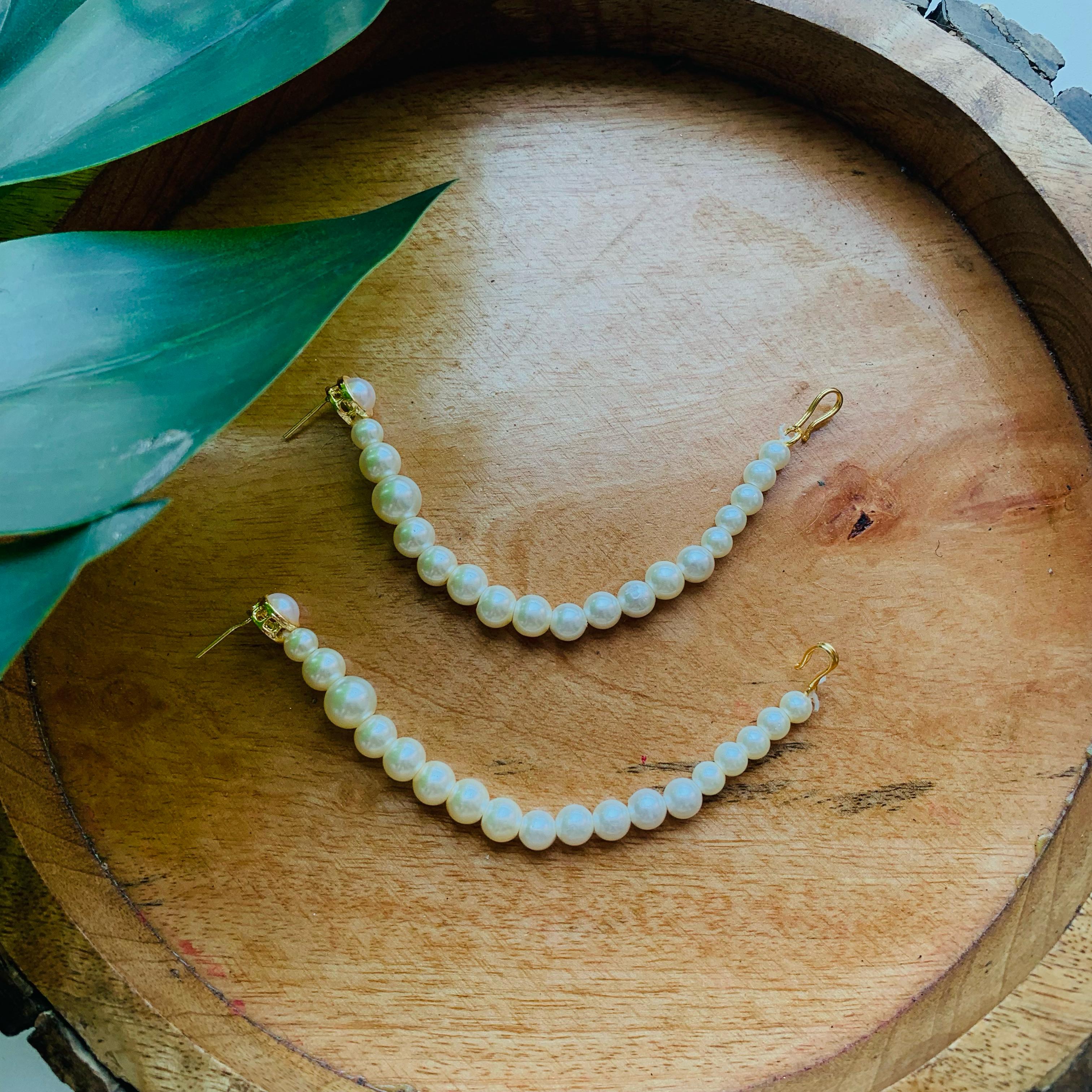 Sharvya White EarChain