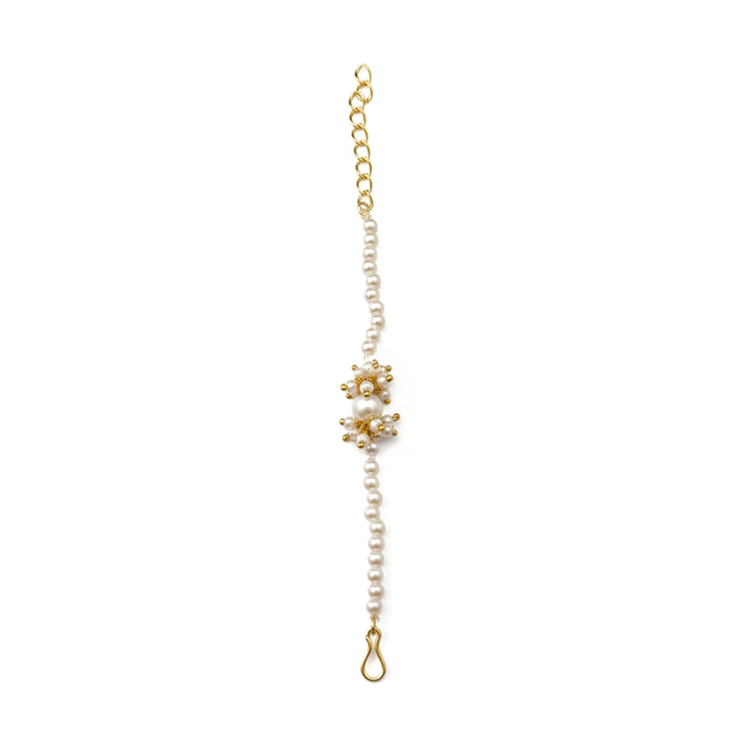 Ankriti- Kids Pearl Floral Jewellery Set | Necklace, Earrings & Bracelet for Girls