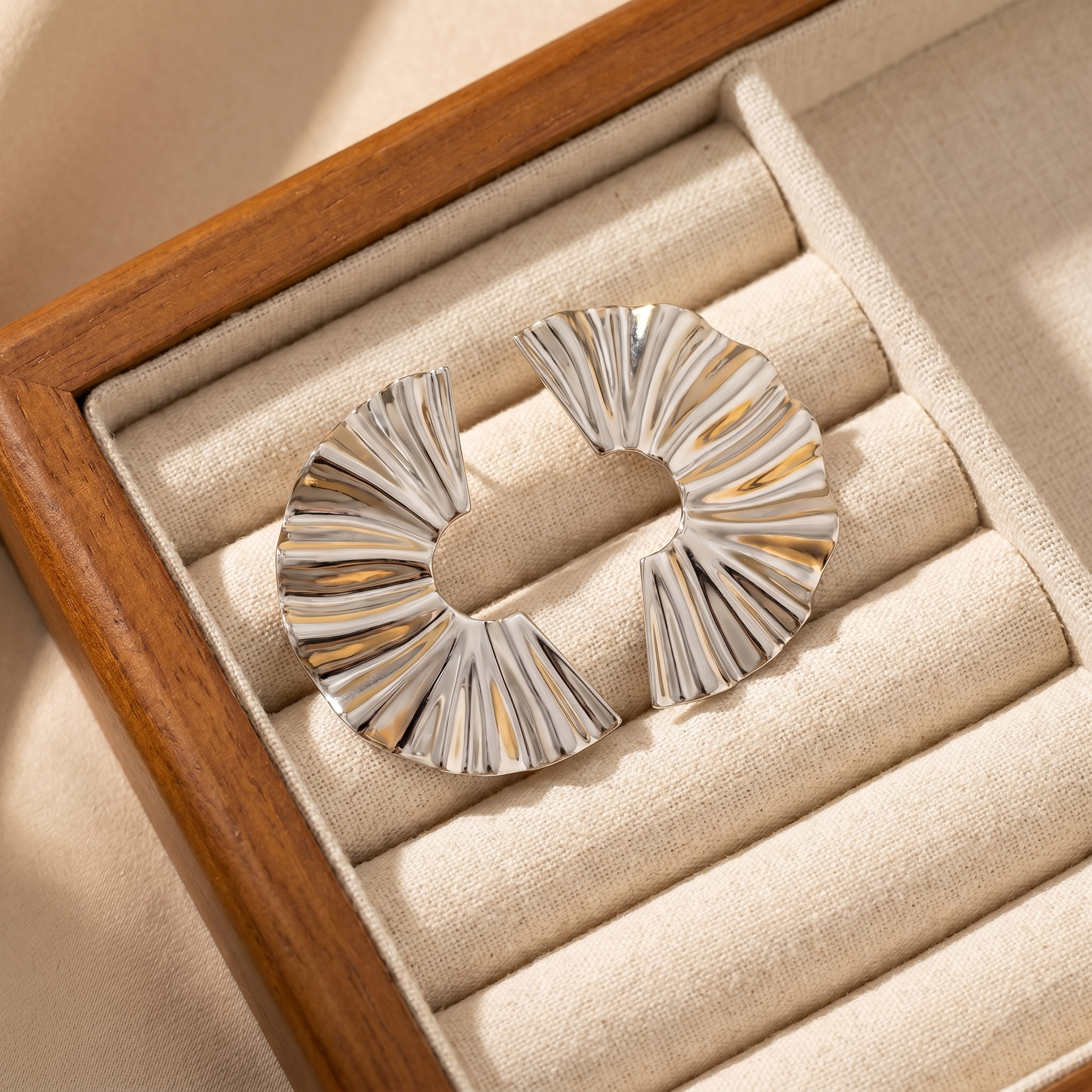 Kylie Silver Statement Earrings
