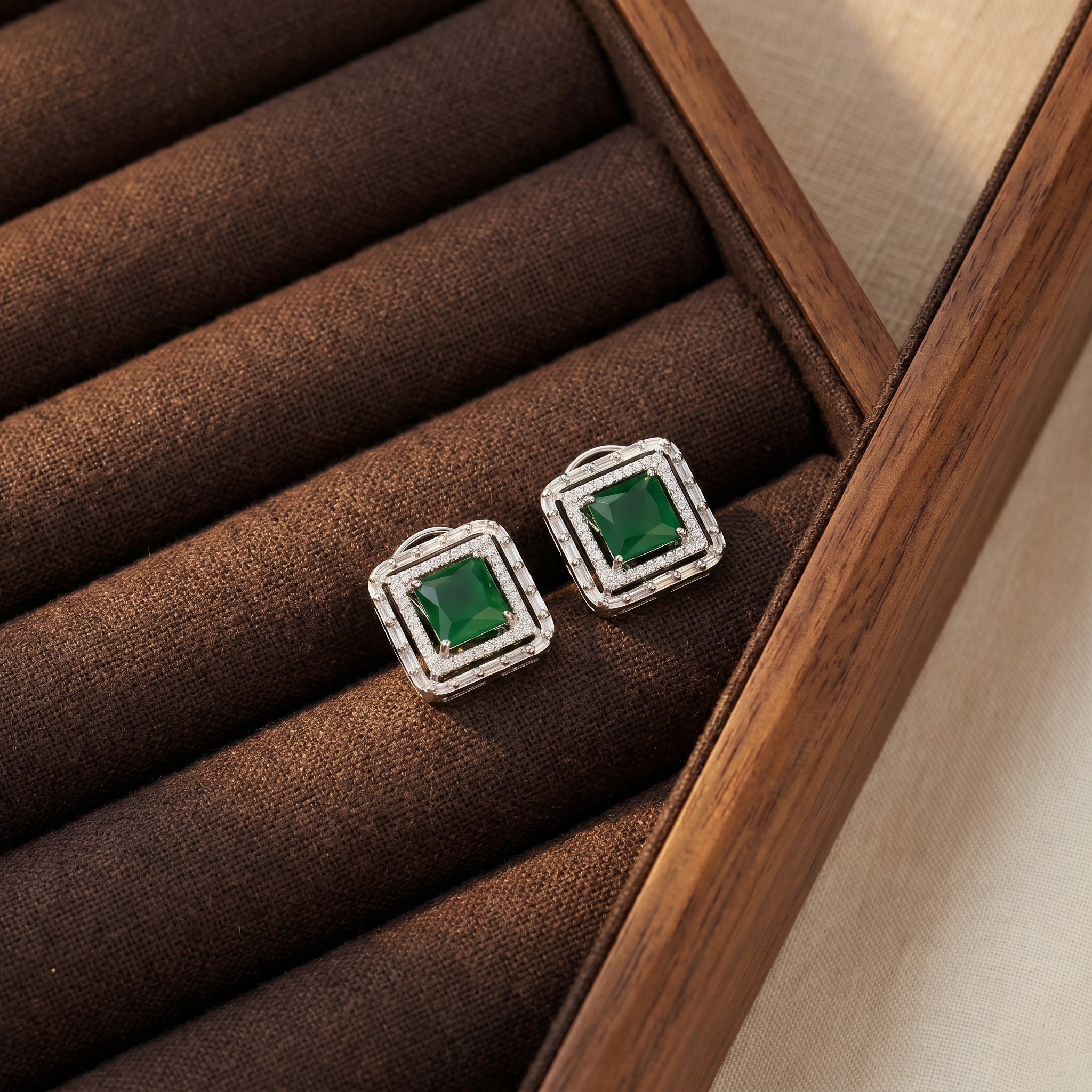 Dora Green Studs