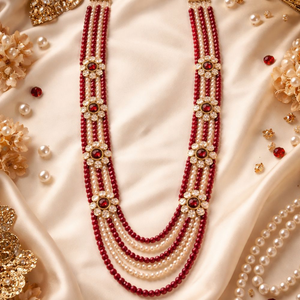 Arjun Maroon Necklace