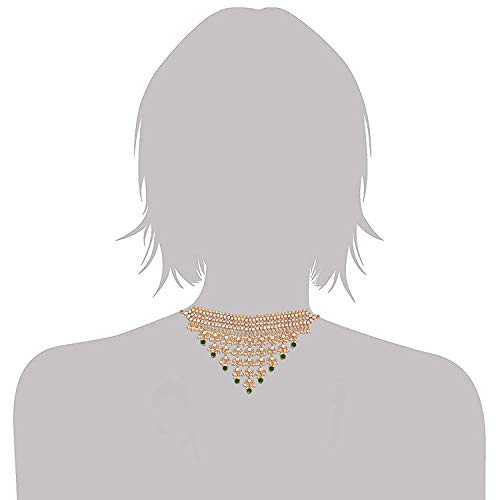 Vanisa Green Choker Set