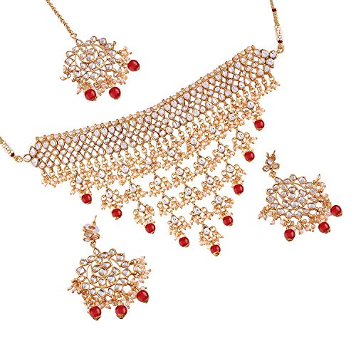 Vanisa Red Choker Set
