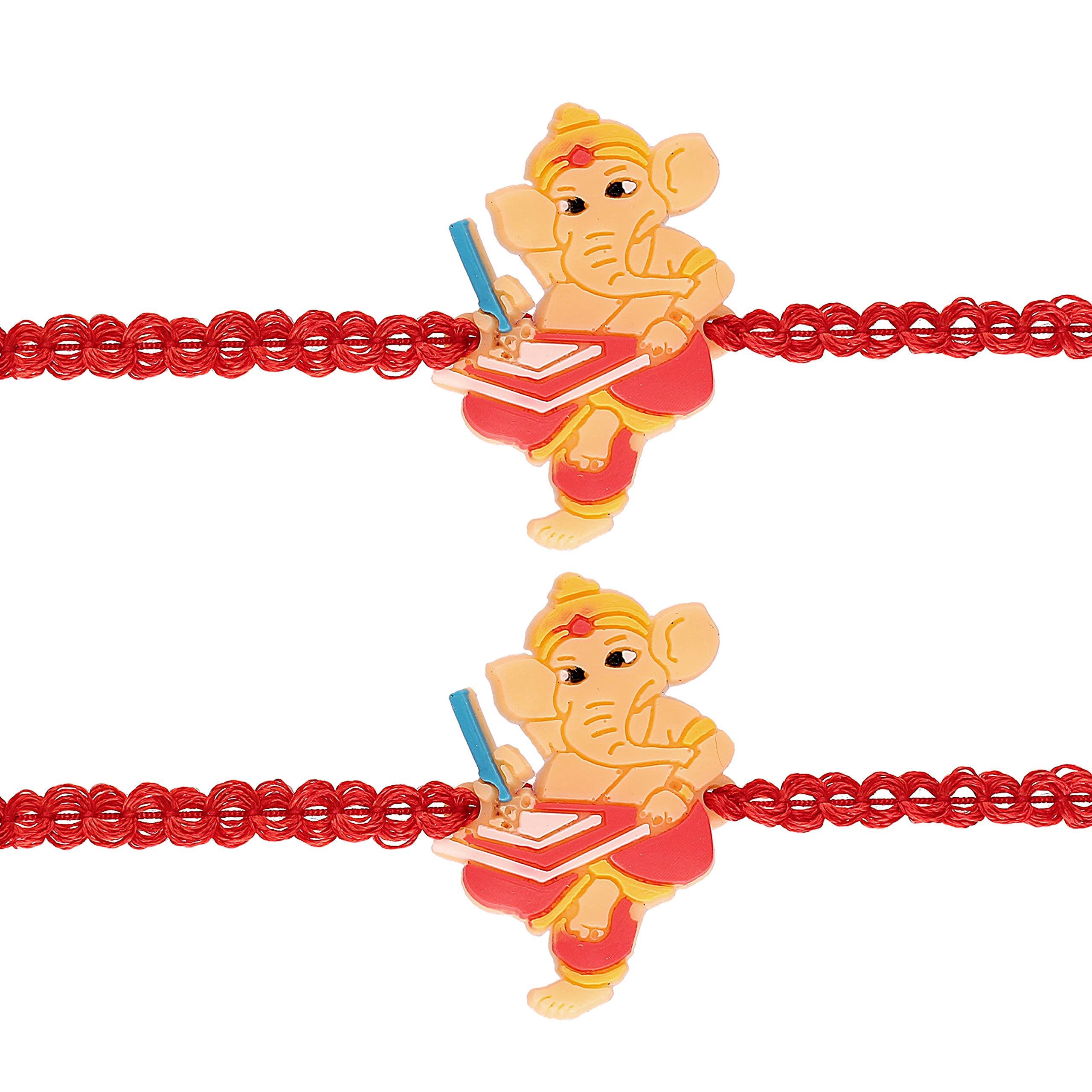 Adorable Kid's Bal Ganesha Cartoon character Combo Rakhi (Pack Of 2)
