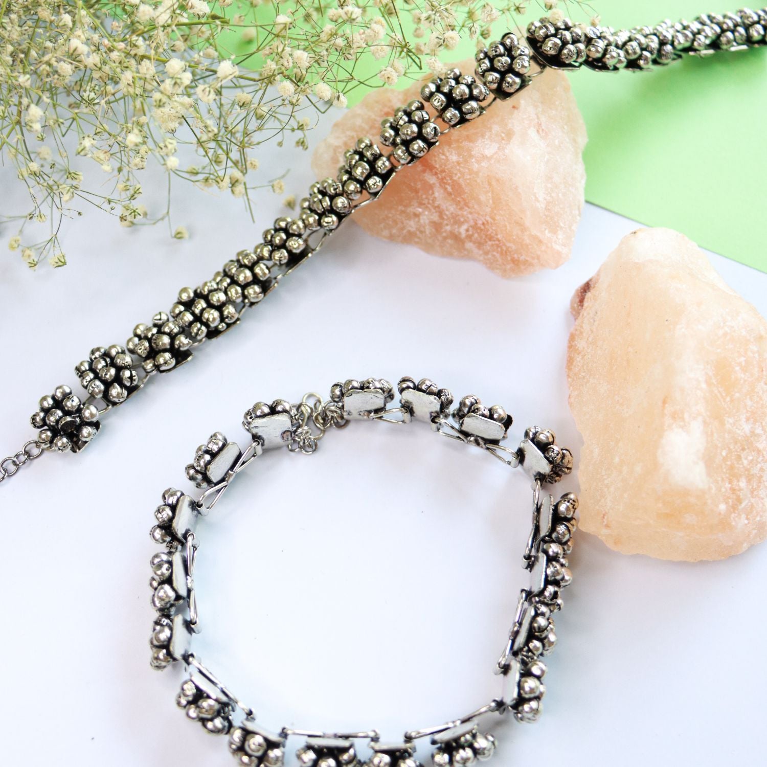 silver oxidised ,Traditional, Ghungroo Anklet,Payal