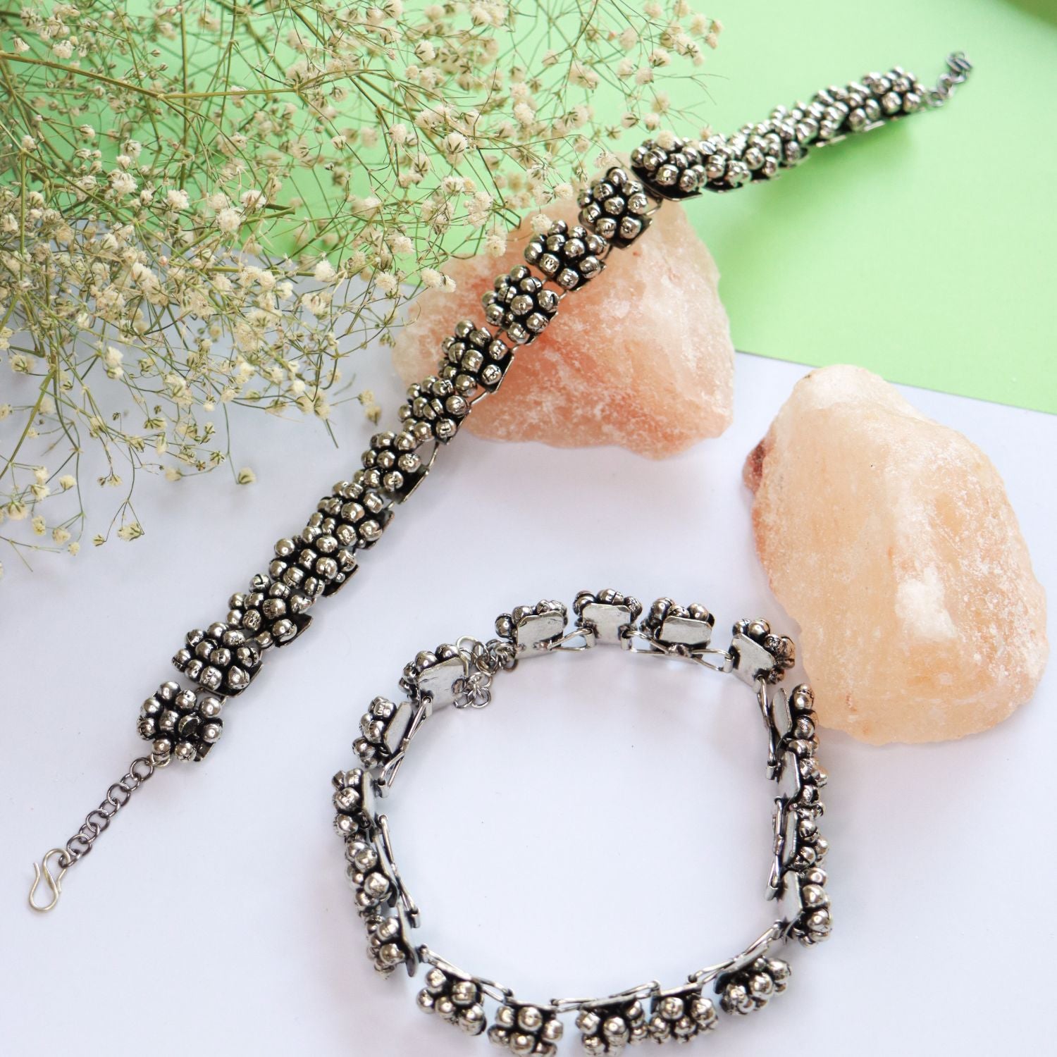 Turvi Oxidised Anklets