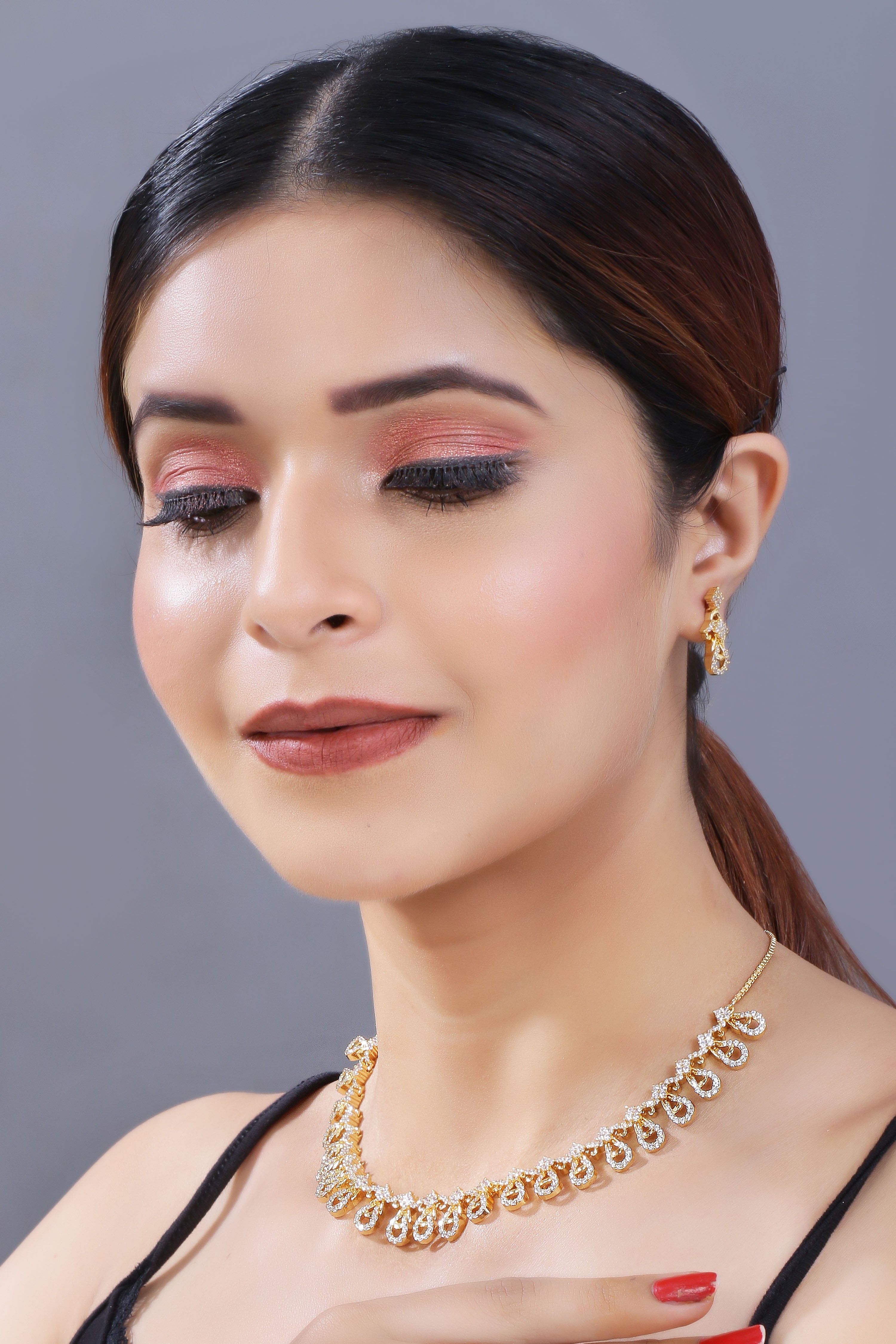 Bella Gold Plated Jewellery Set