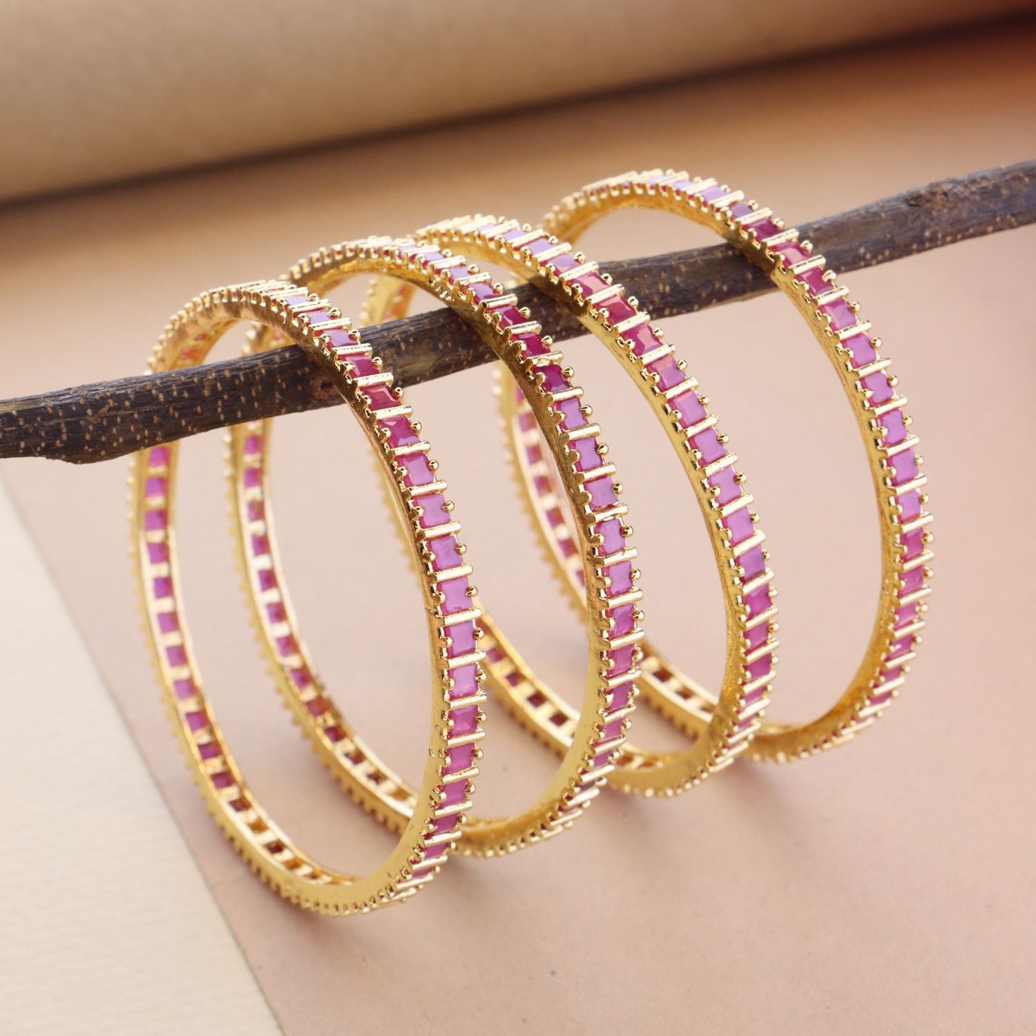 Kashvi Pink Bangles