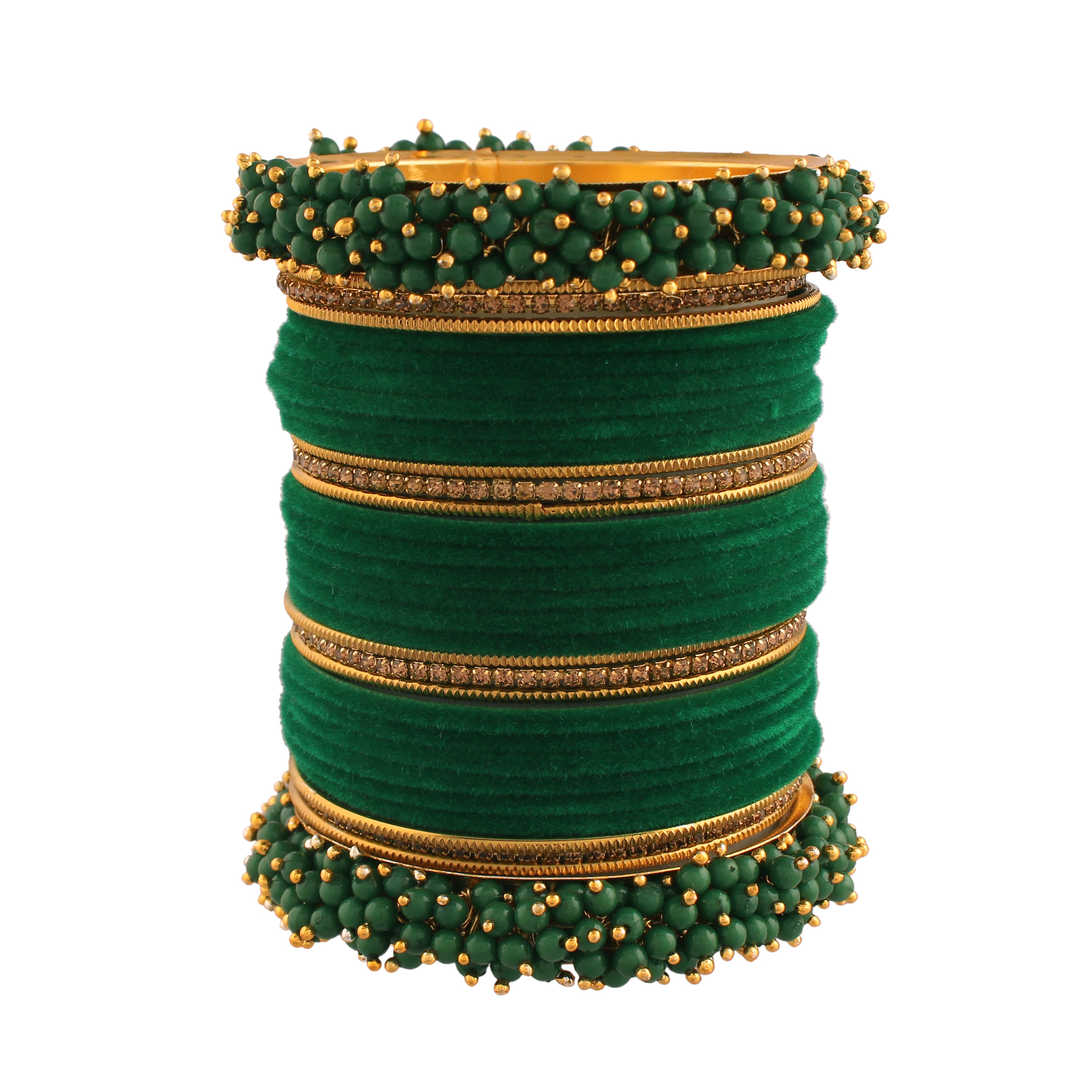 Tisya Green Bangles Set