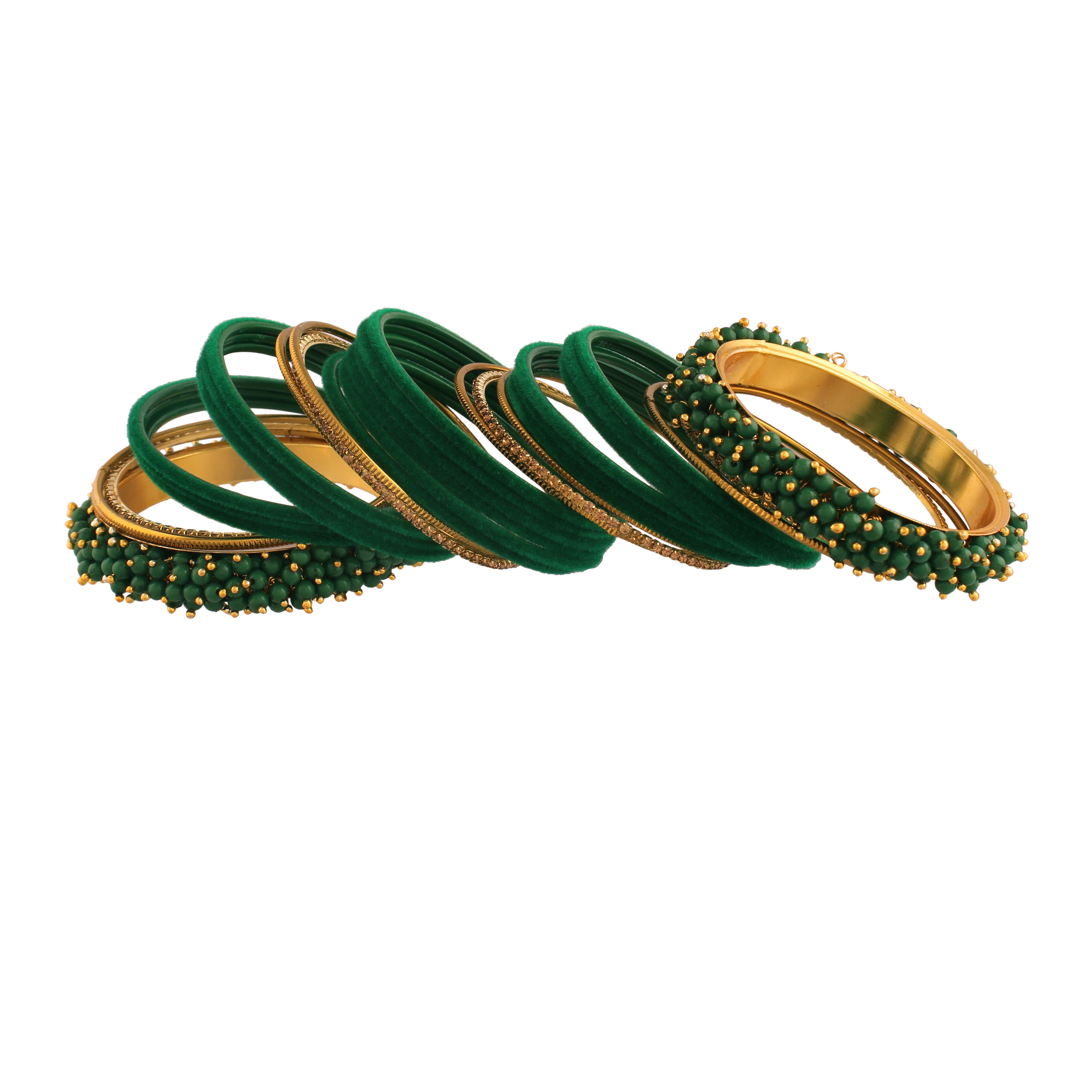 Tisya Green Bangles Set