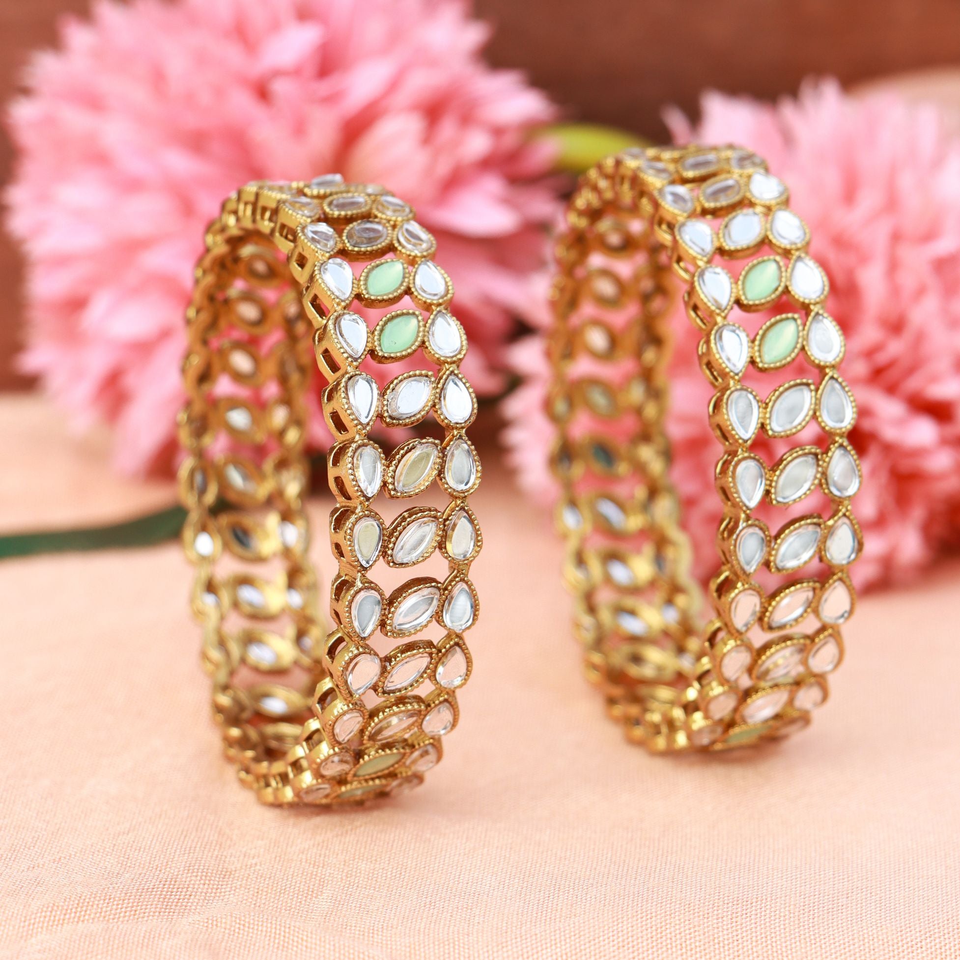 Aarvi Mint Bangles