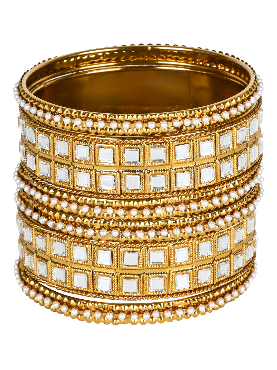 Umaira White Bangles