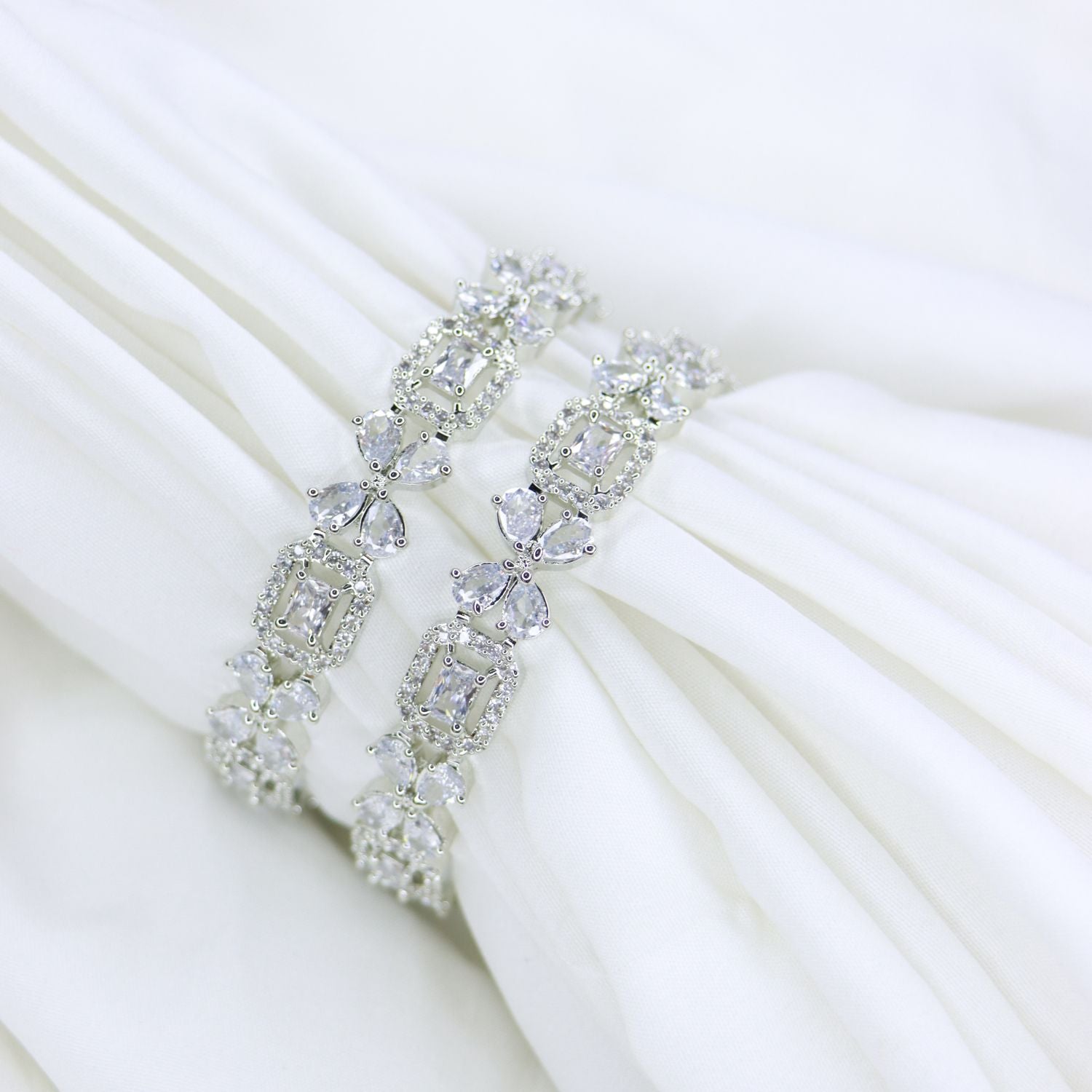 american daimond , cz , bangles