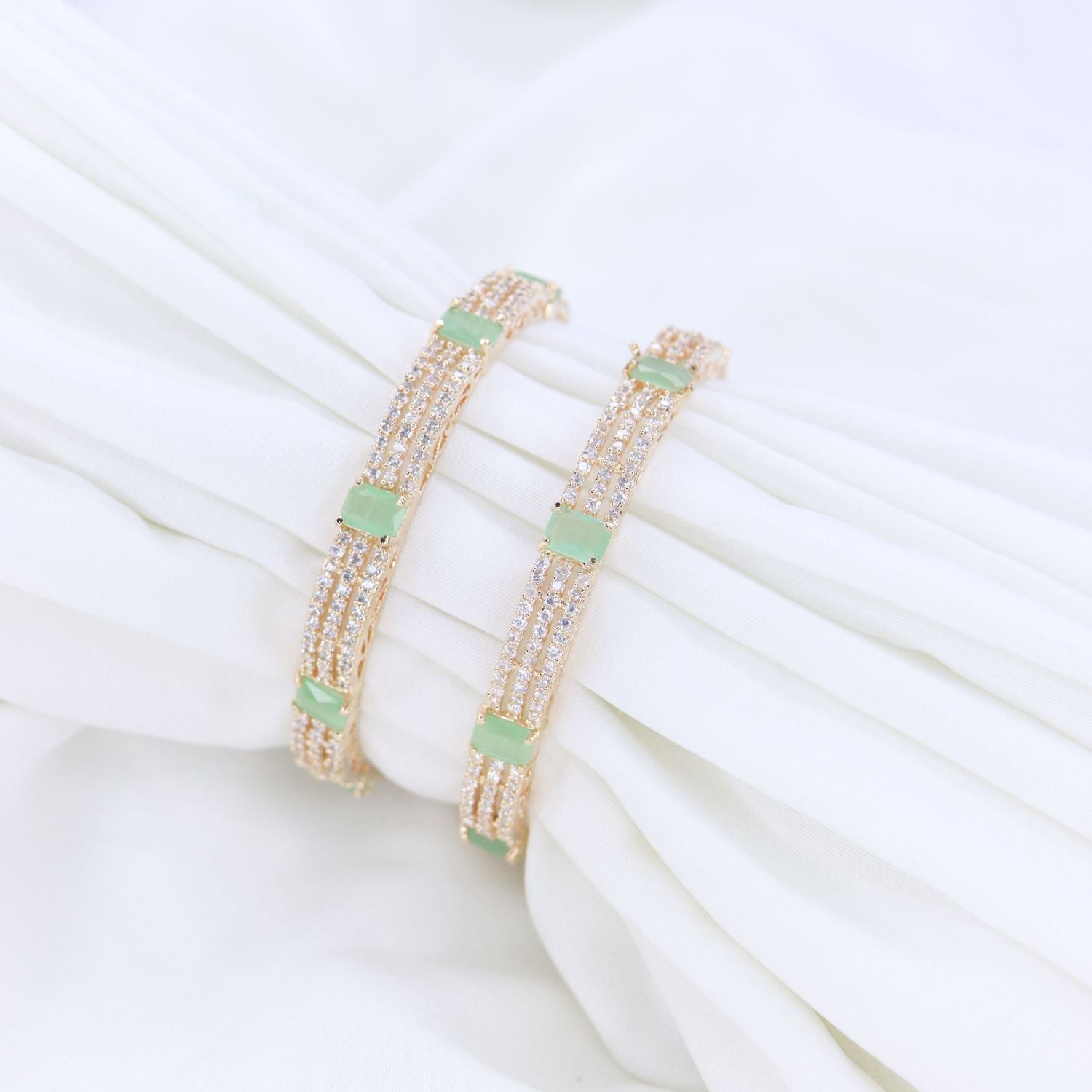 american daimond , cz , bangles