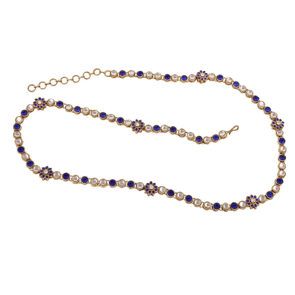 kundan , stones ,kamarbandh