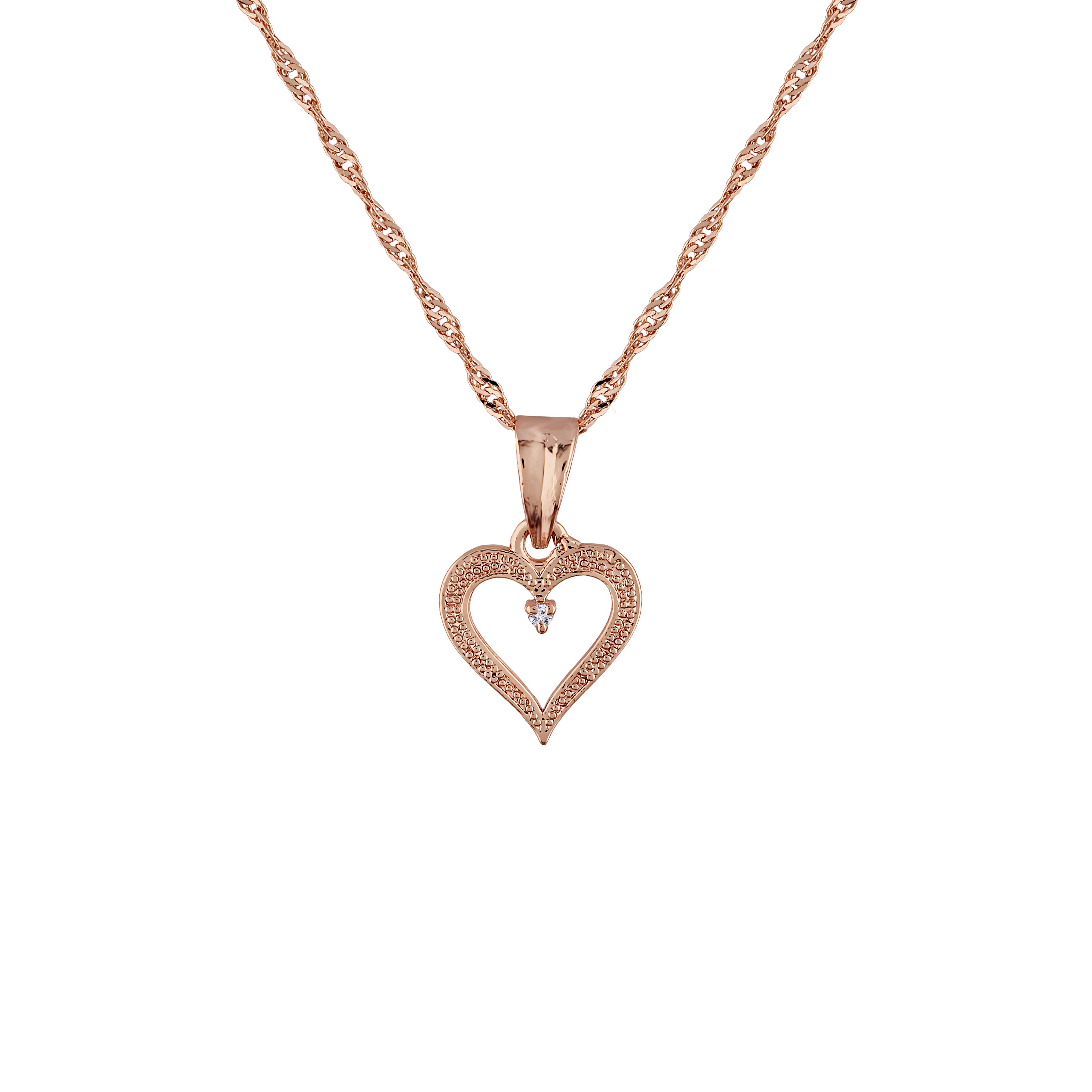 Miraya Rose Gold Pendant Set