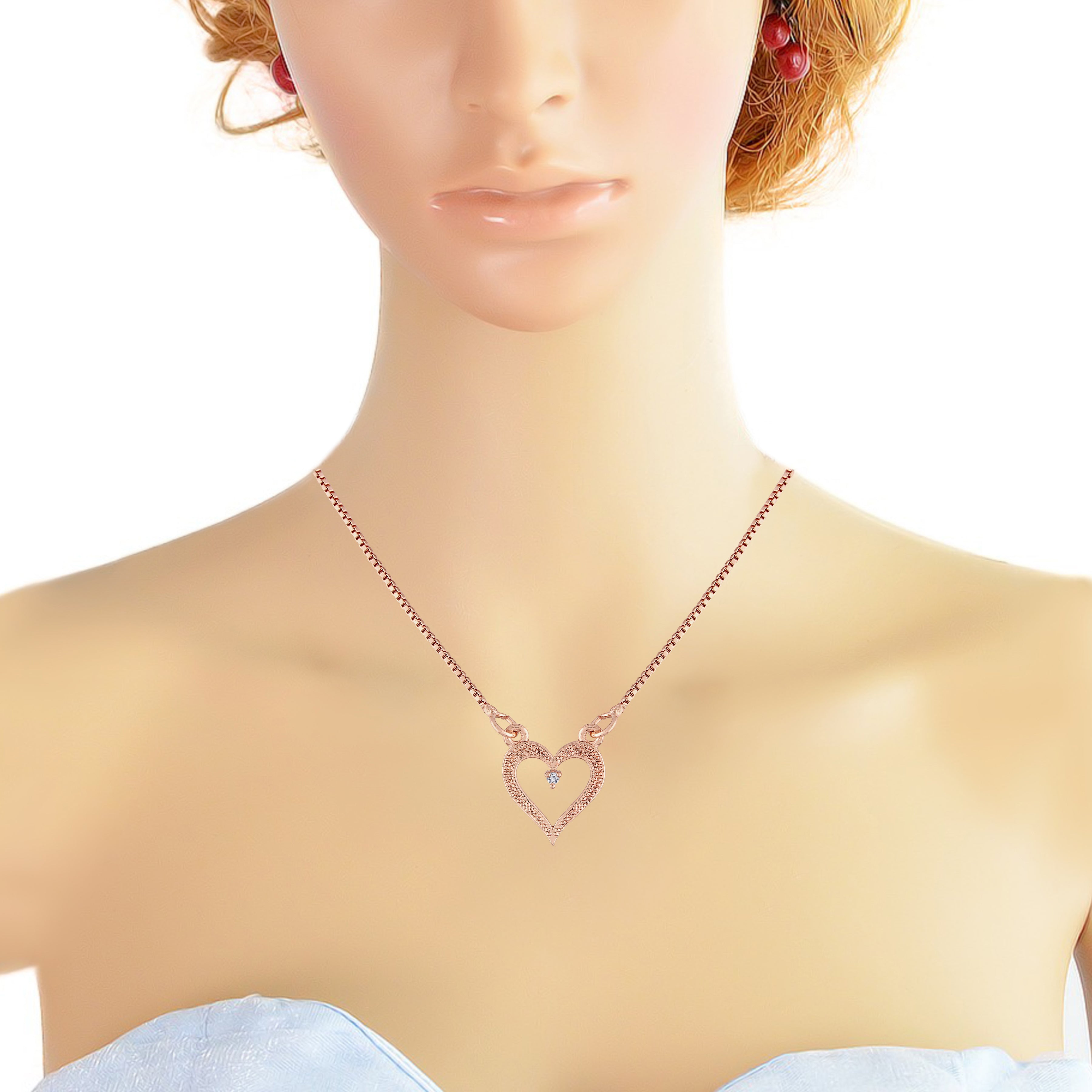 Fiona Rose Gold Pendant Set