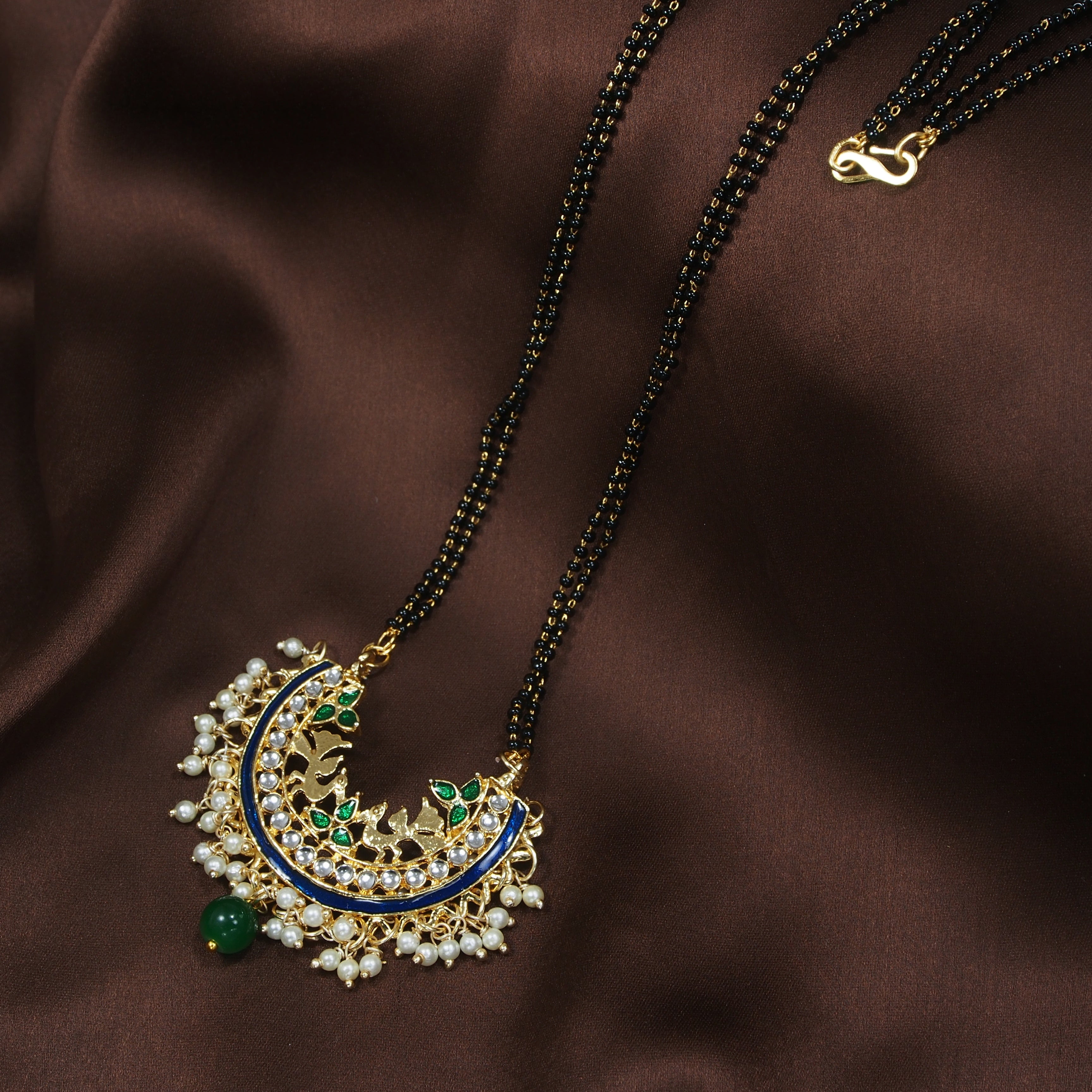 meenakari , kundan , pearls mangalsutra