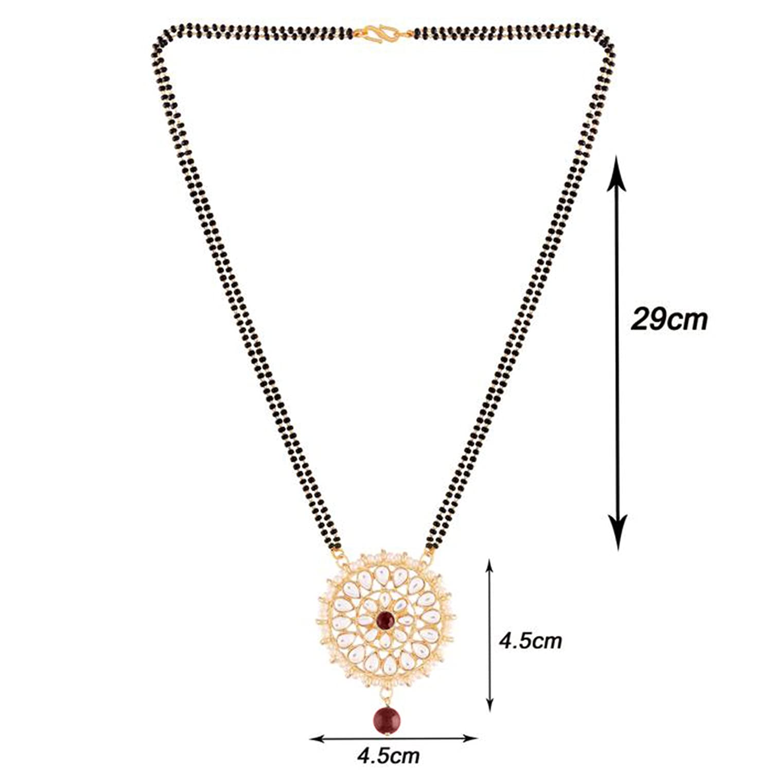 Preksha Maroon Mangalsutra