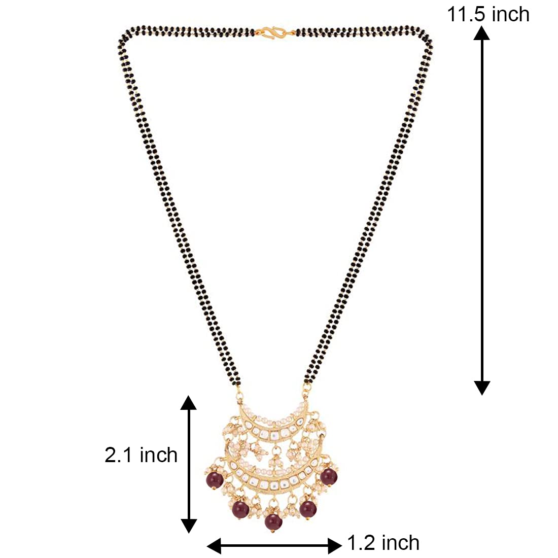 Jhalak Maroon Mangalsutra