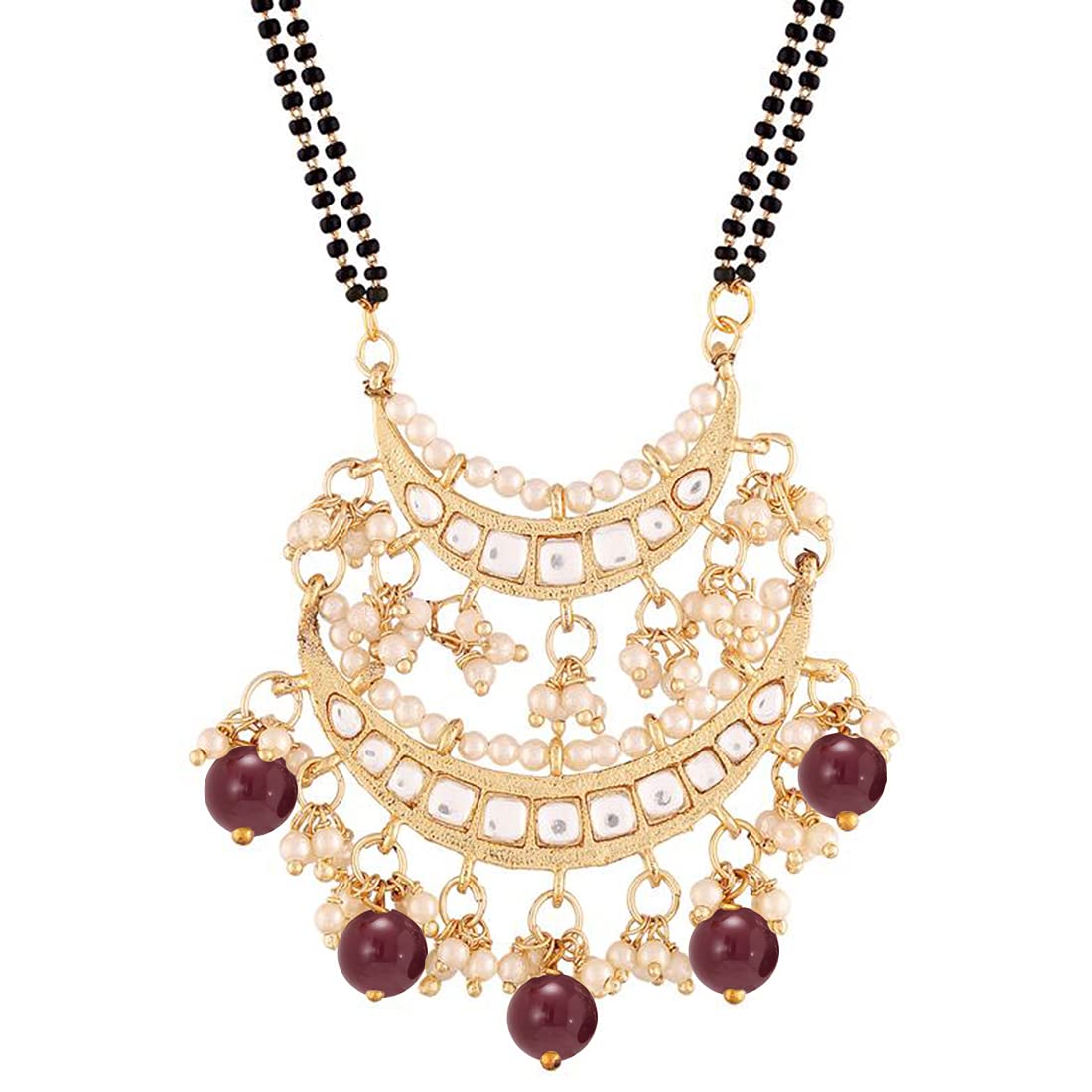 Jhalak Maroon Mangalsutra