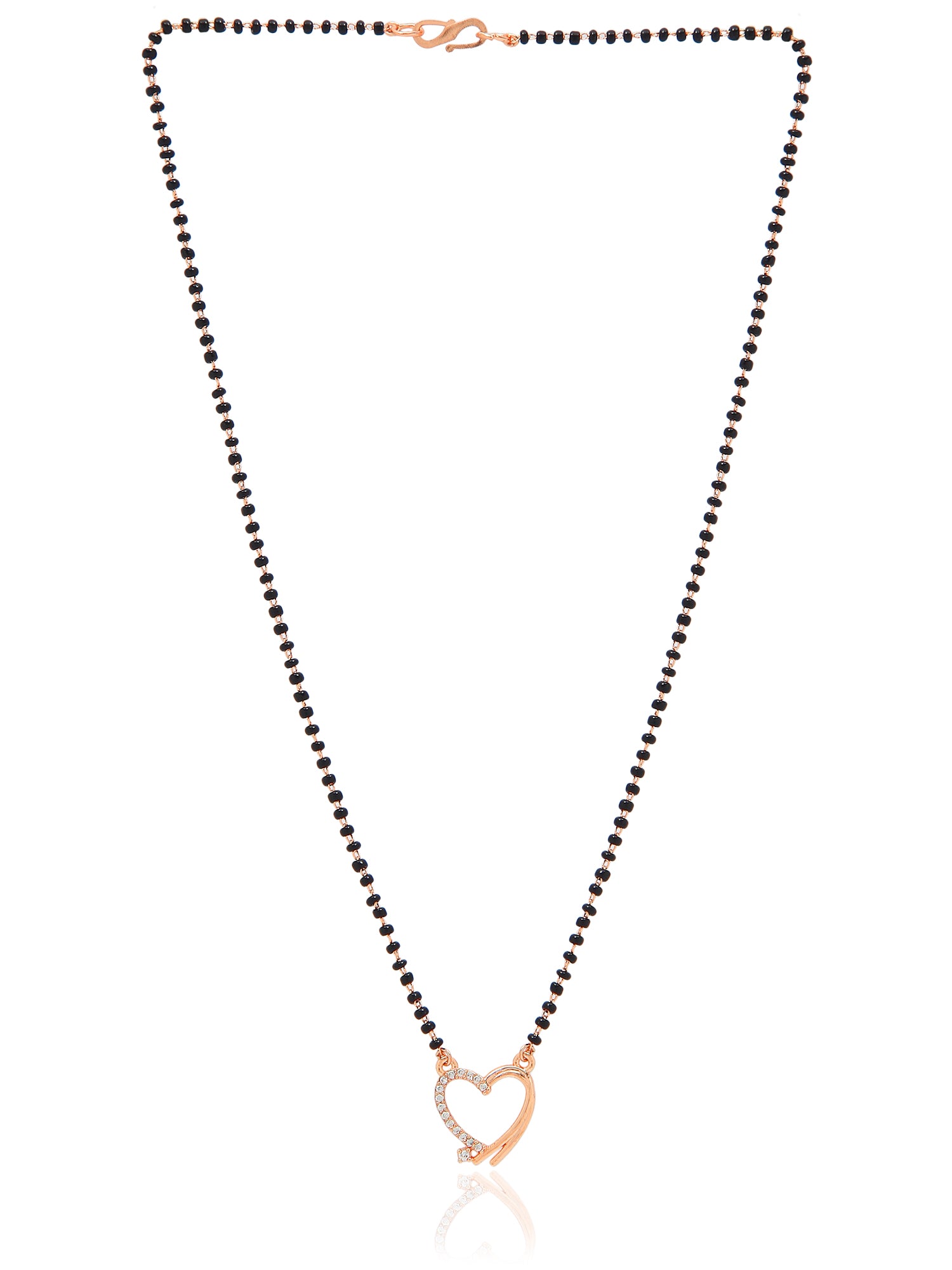 American diamond ,rose gold mangalsutra