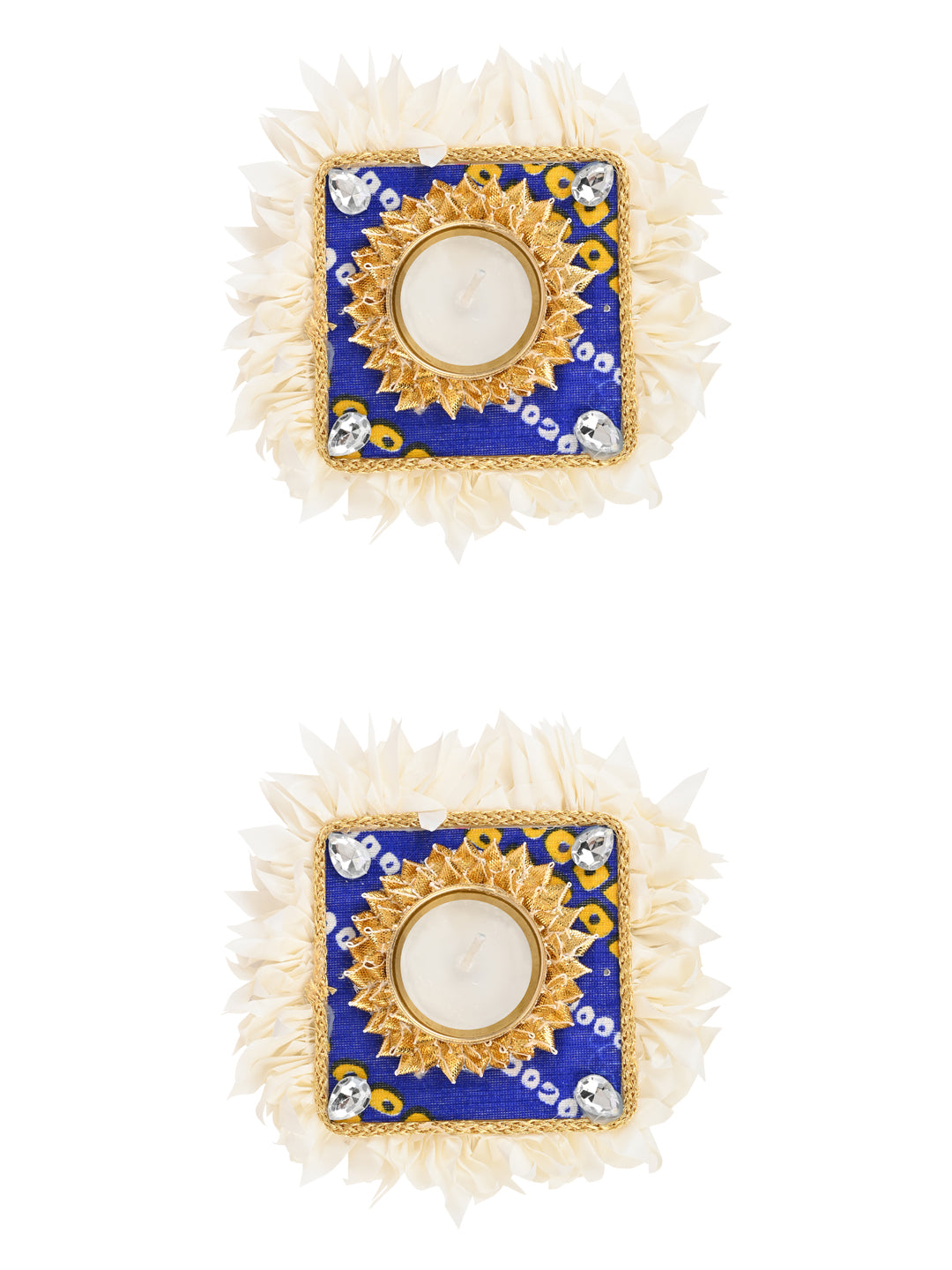 Festival Floral Vintage Diyas with Tealights