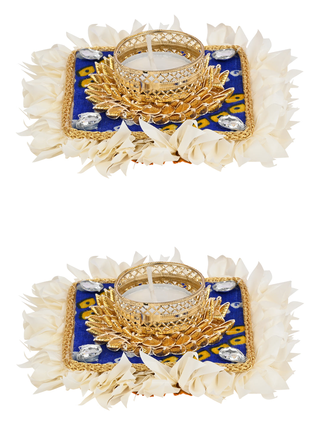 Festival Floral Vintage Diyas with Tealights