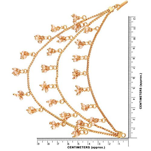 Kaveri White Hair Chain Earrings