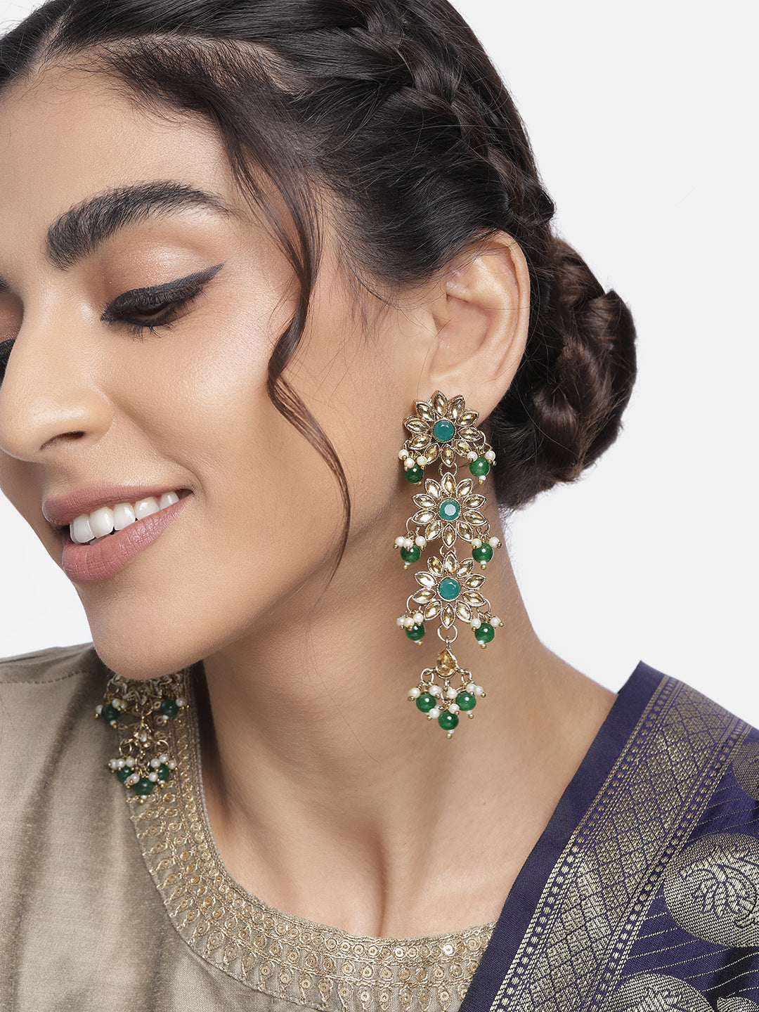 AAYNA GREEN EARRINGS