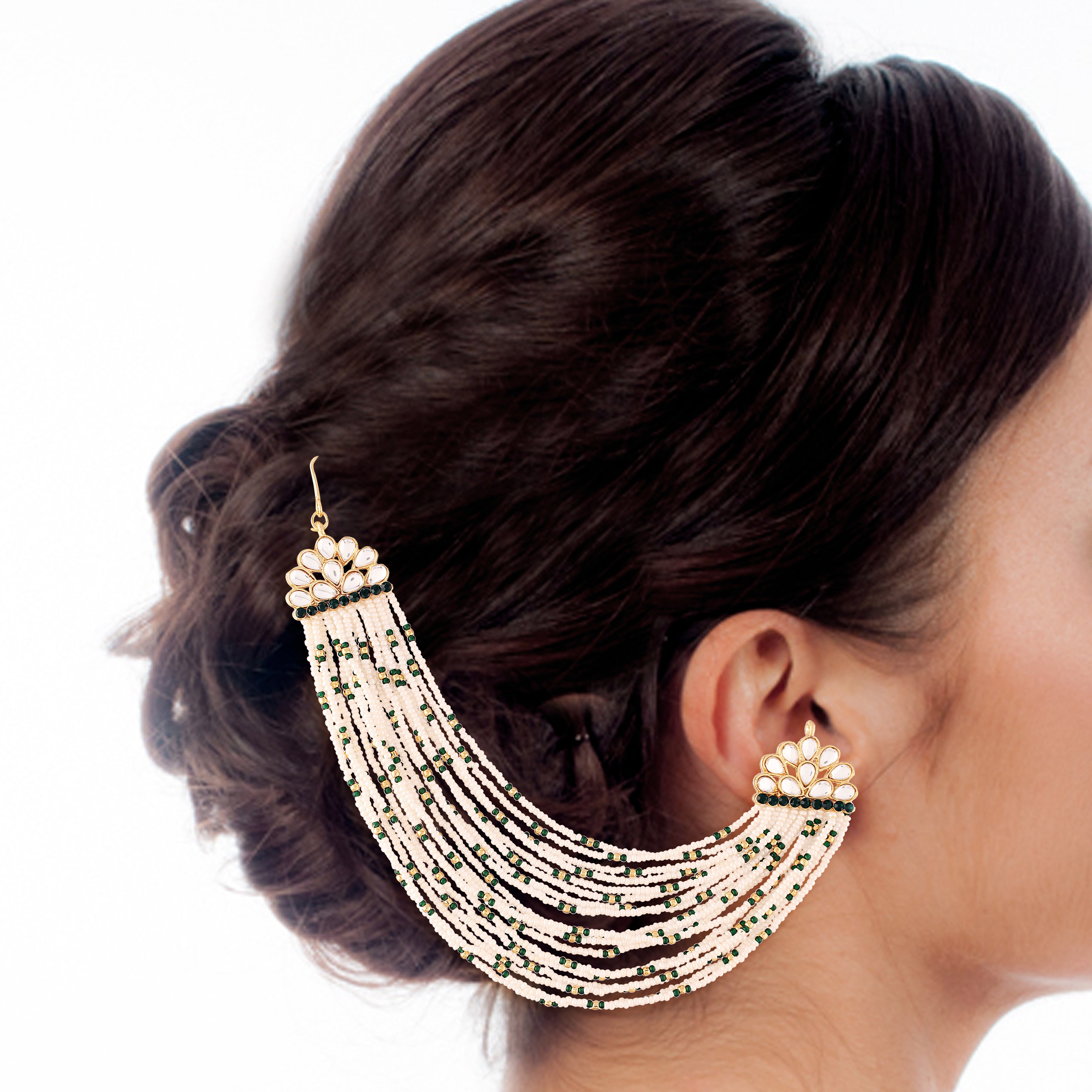 PRALAMBIKA Green Earrings