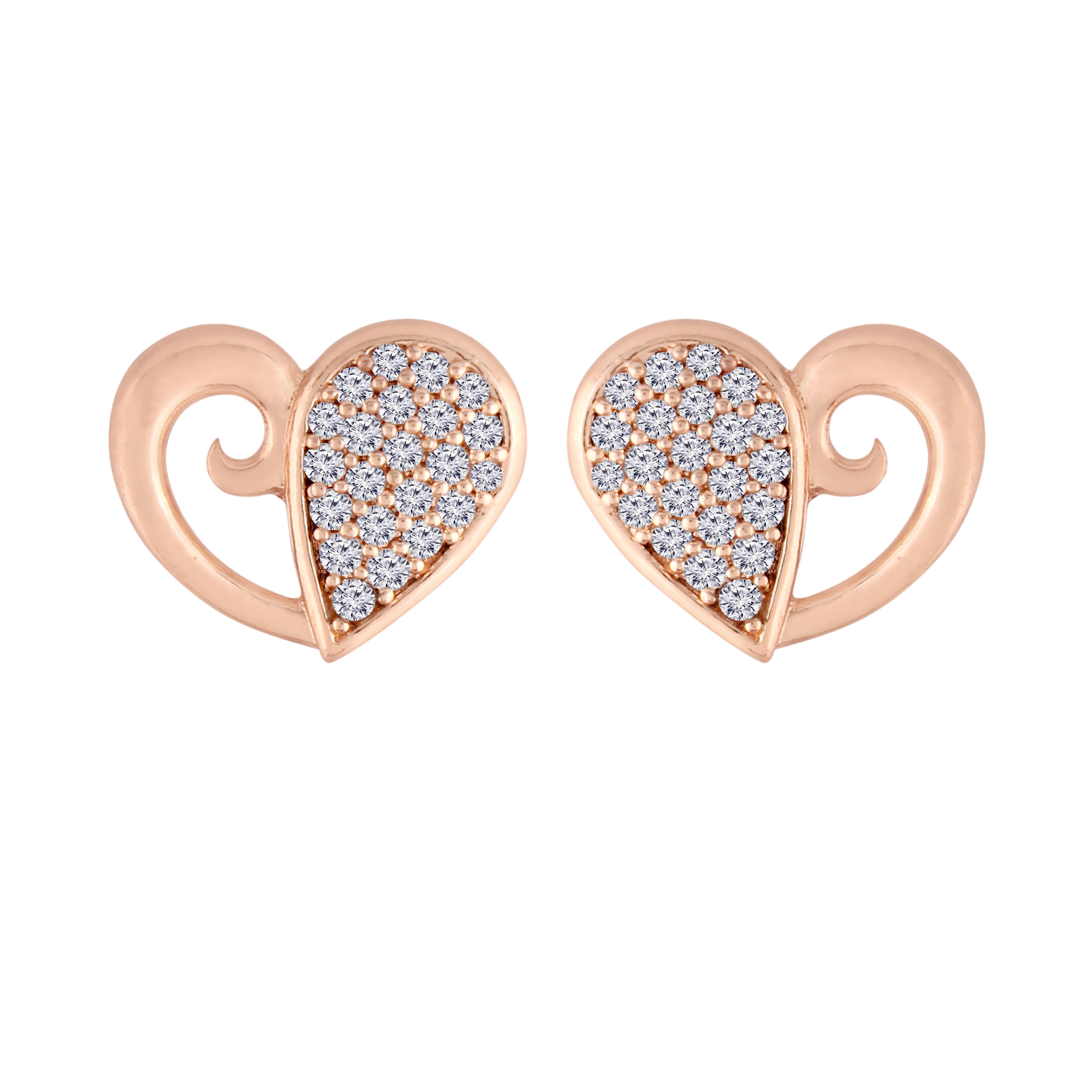 Valentine Heart Stud Earrings
