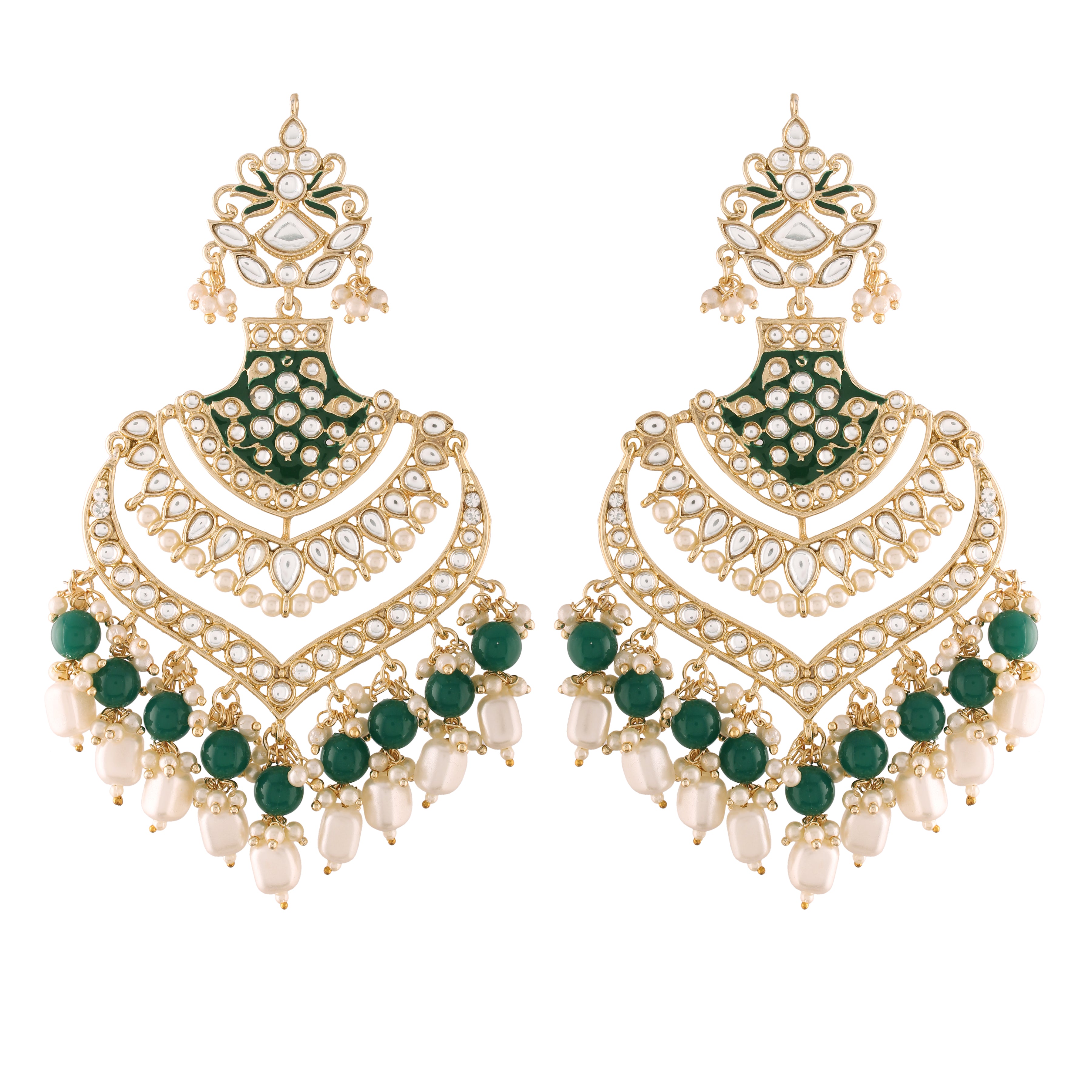 Pihu Green Earrings