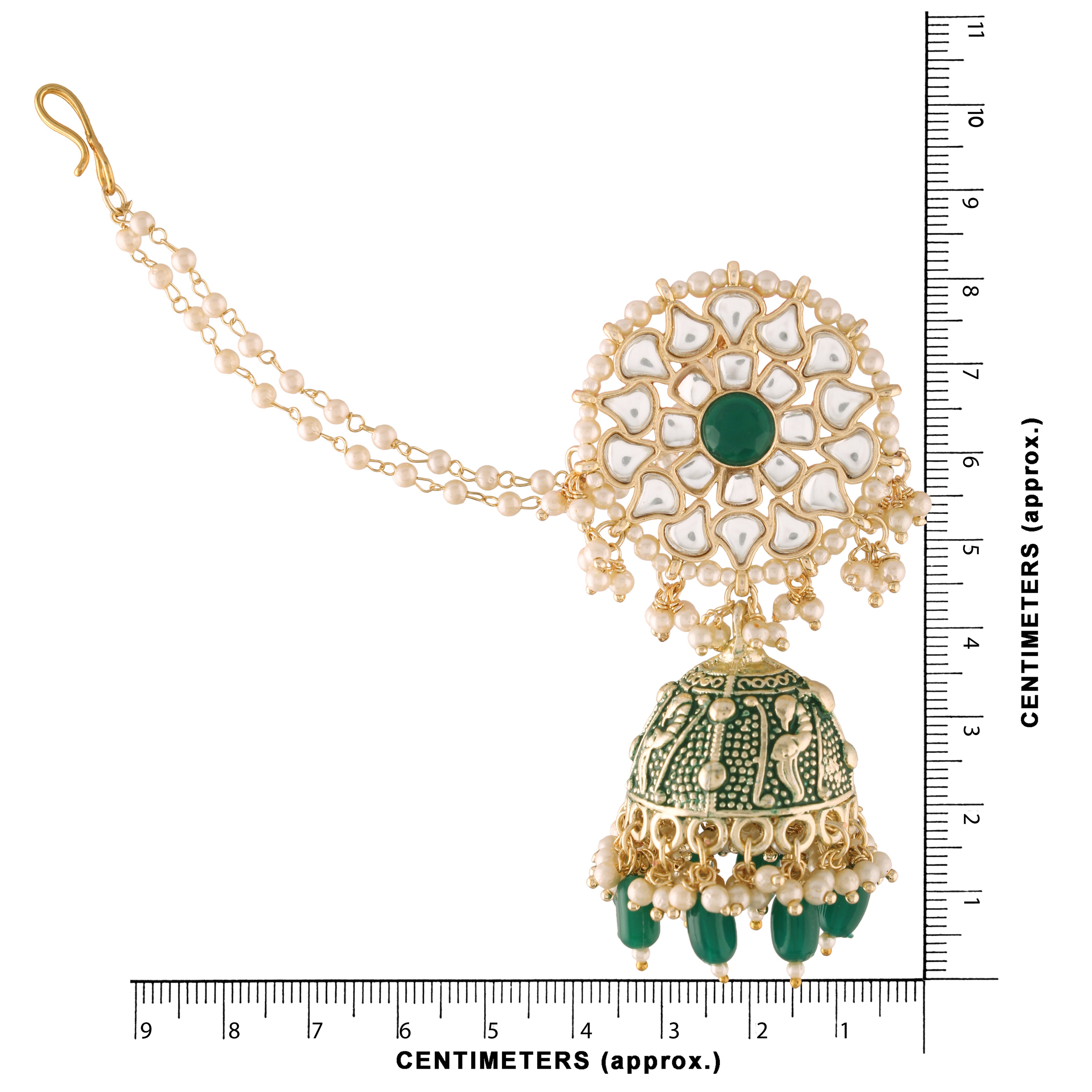 Zaara Green Earrings