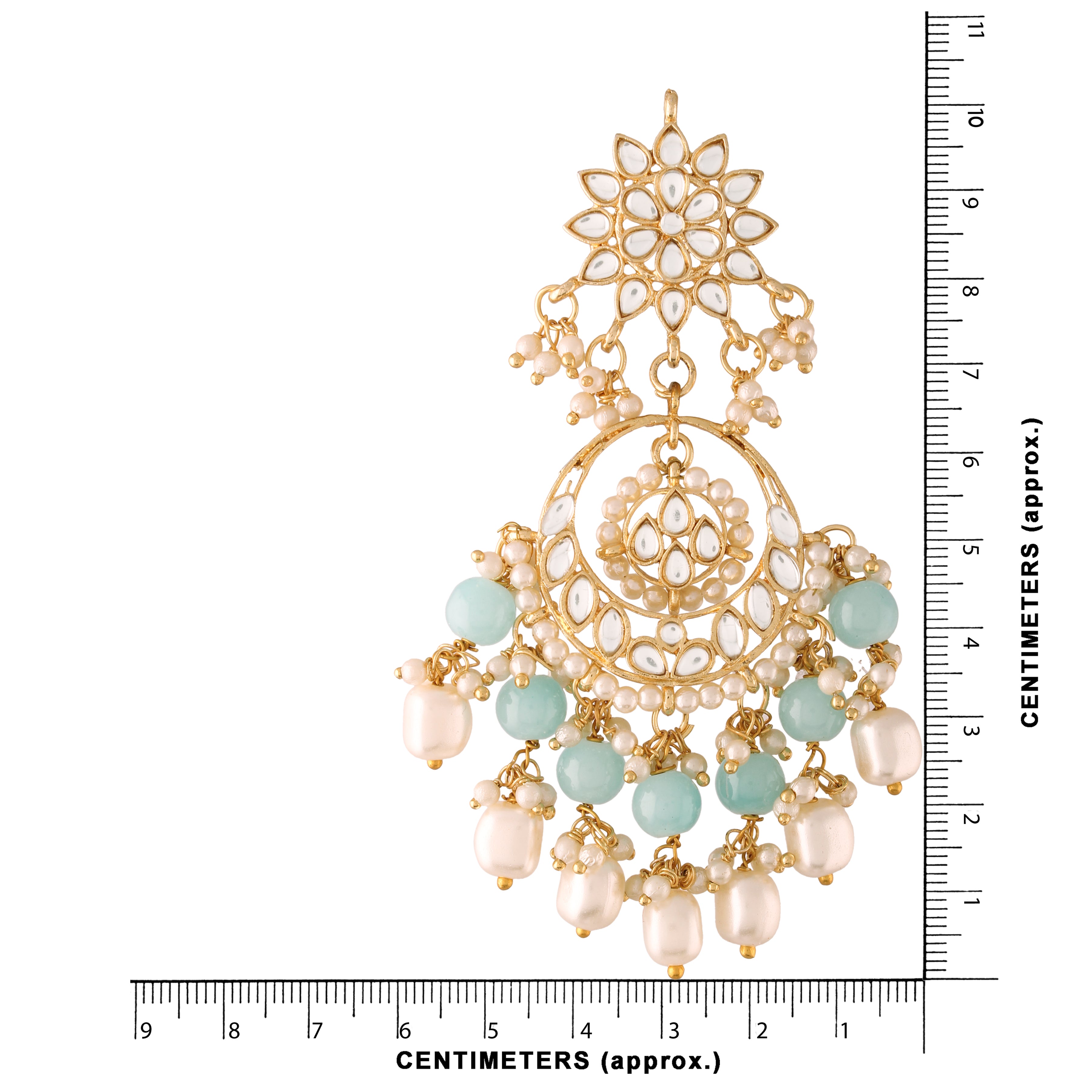 Aanya Turquoise Chandbalis