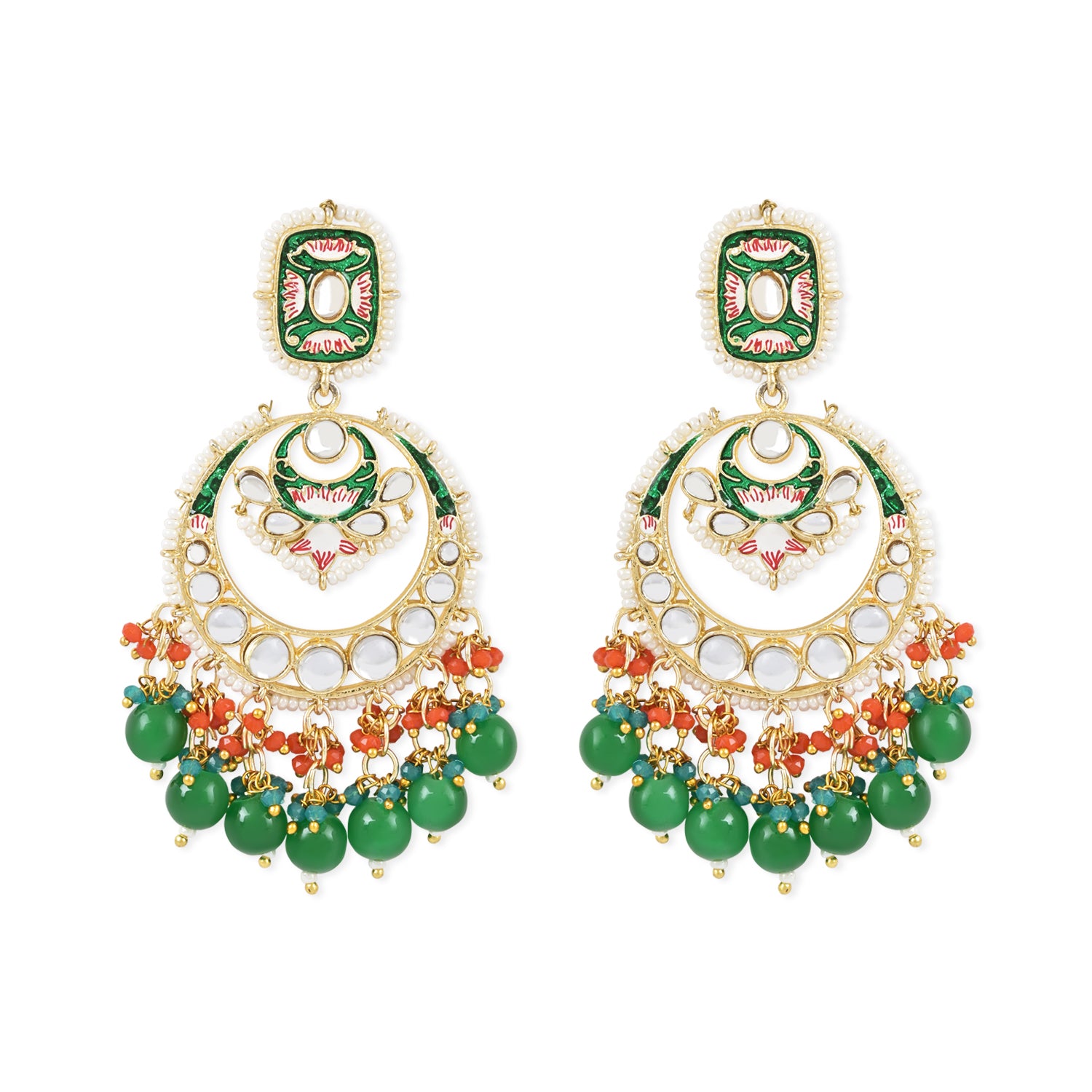Sanvita Green Earrings