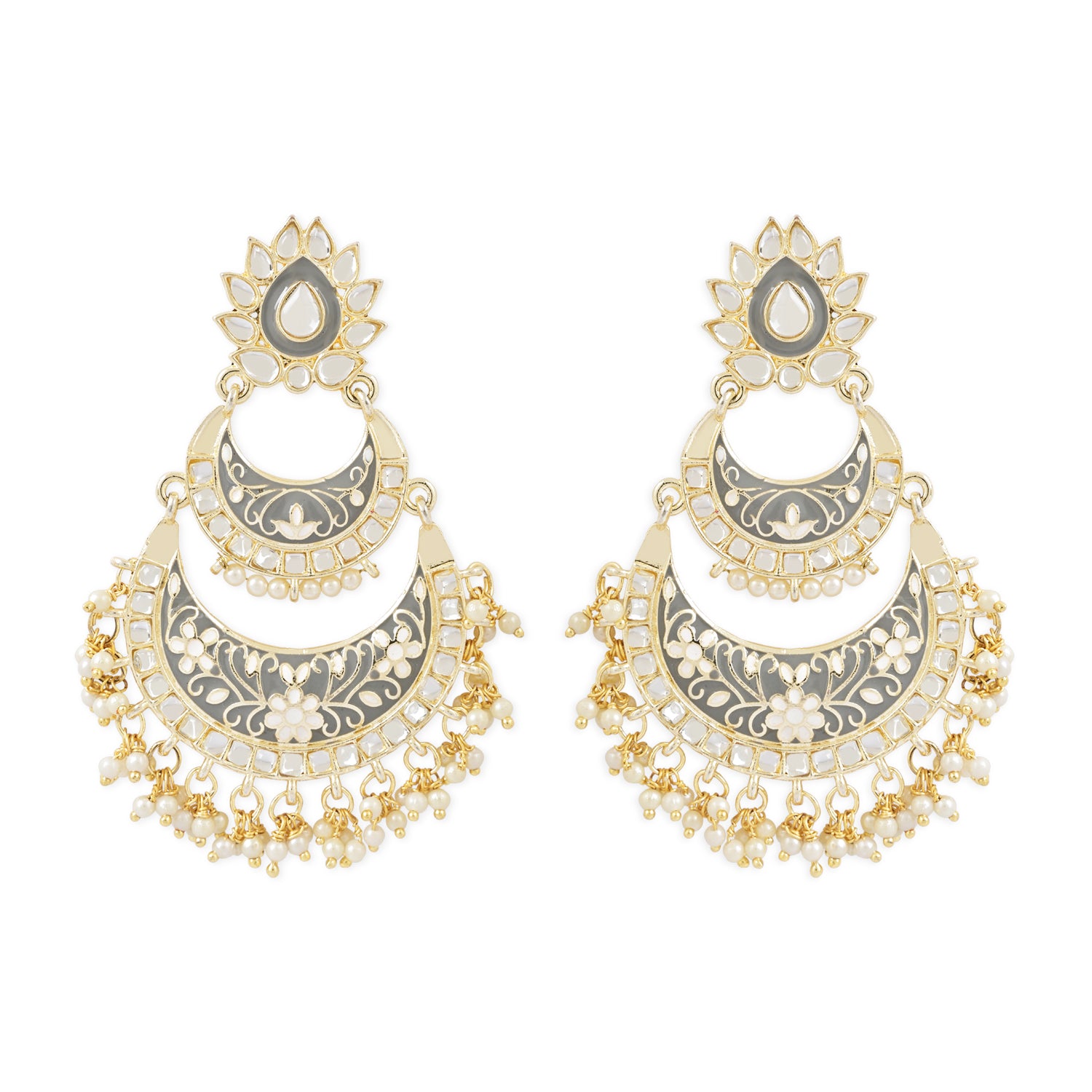 Mumtaz Grey Earrings