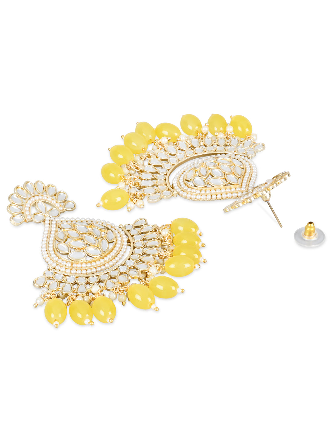 'Jumana' Yellow Earrings