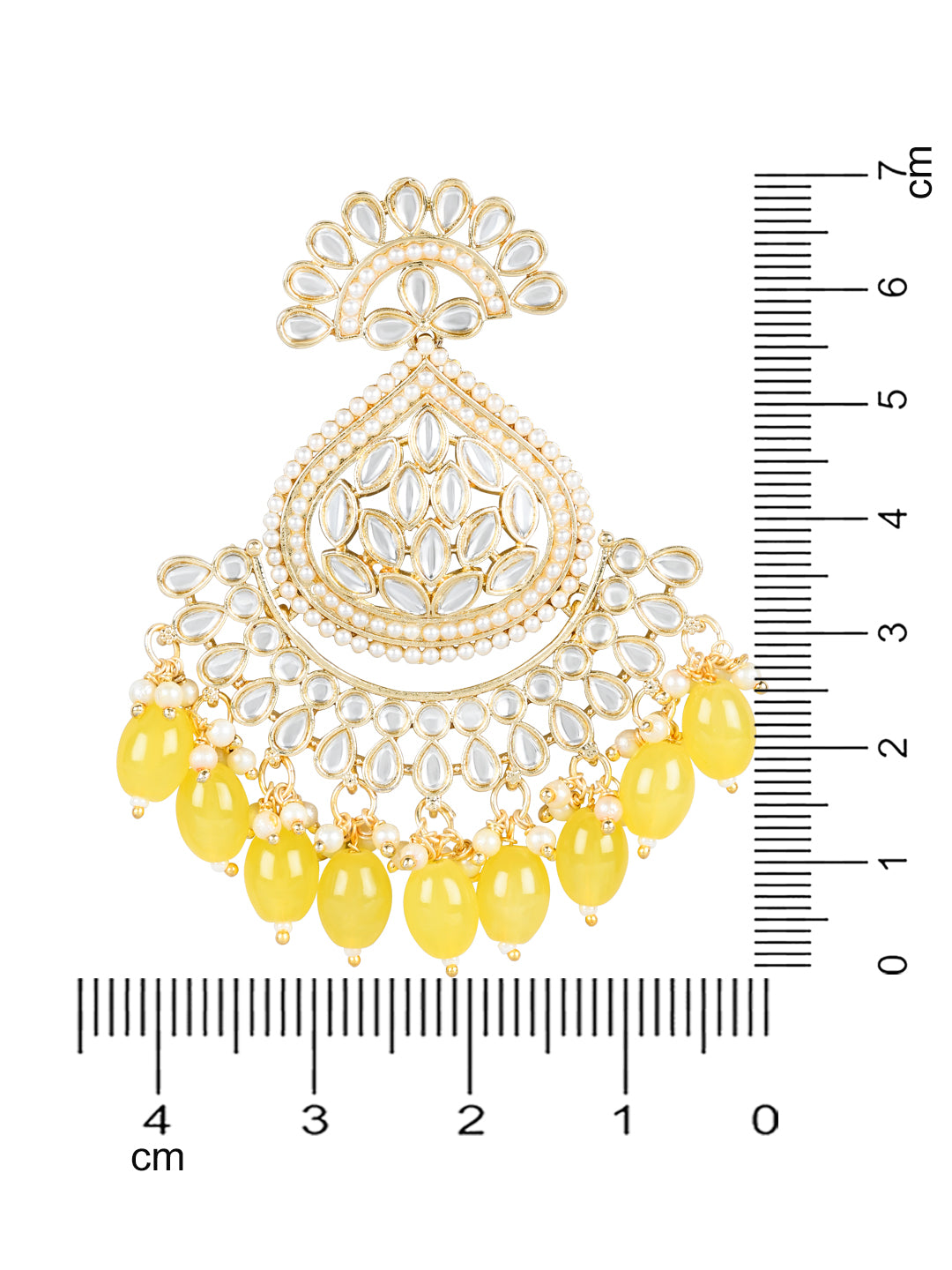 'Jumana' Yellow Earrings