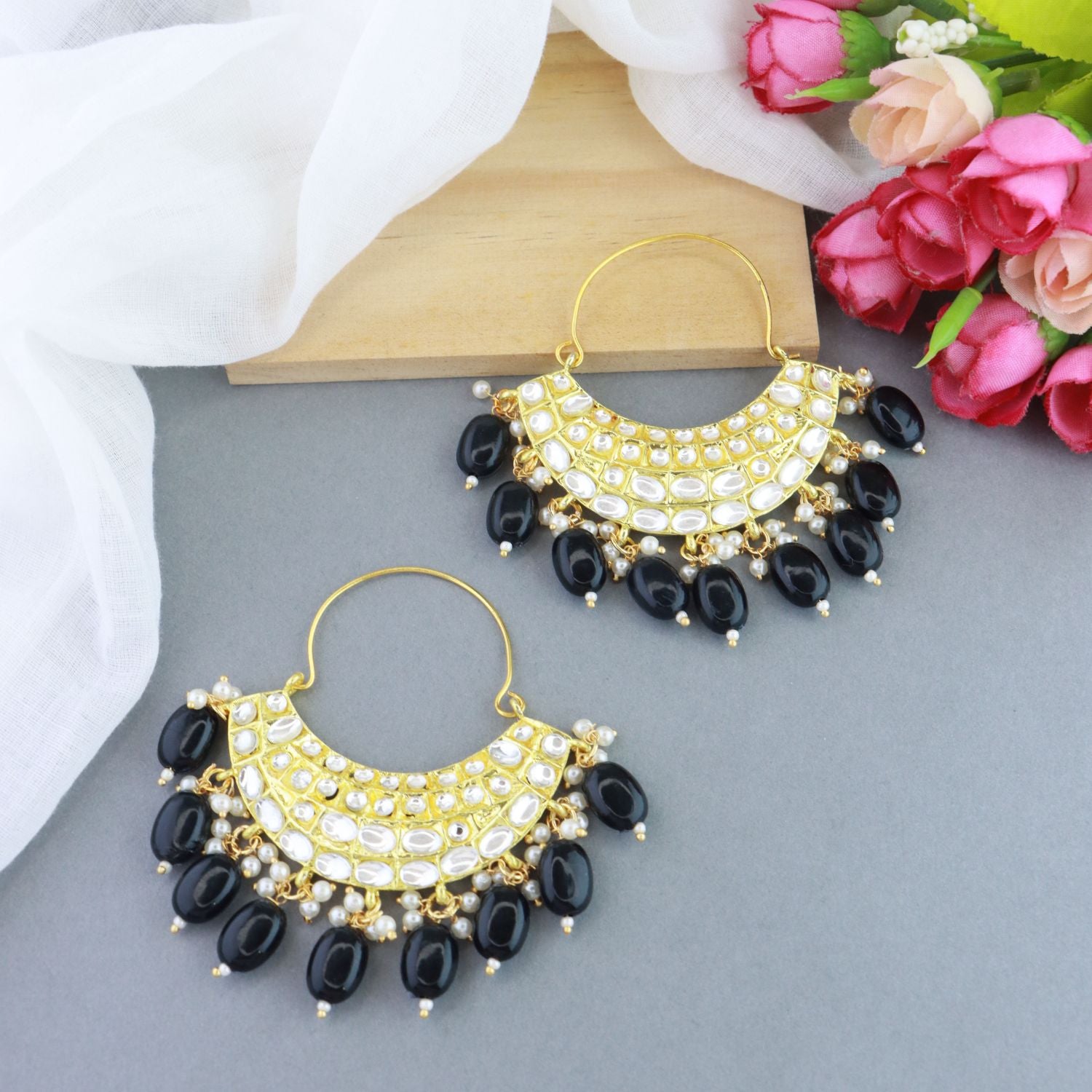Devanshi Black Earrings
